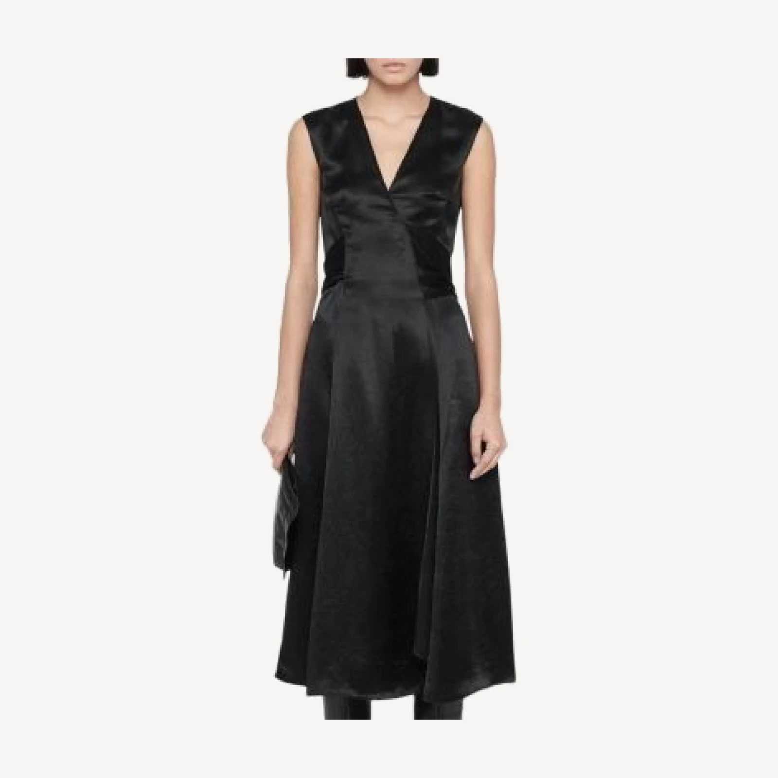 Allsaints Jeanne Wrap Midi Dress
