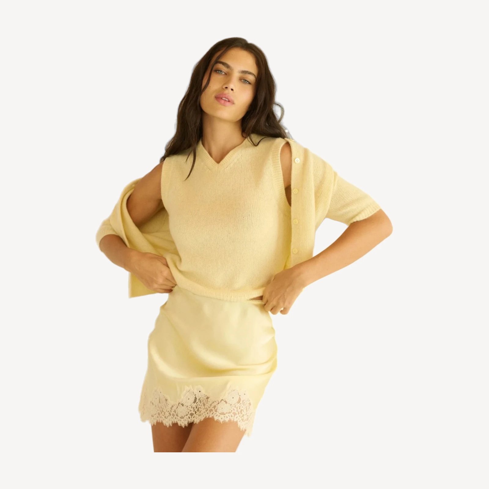 WINSTON CASHMERE VEST -- GATEAU