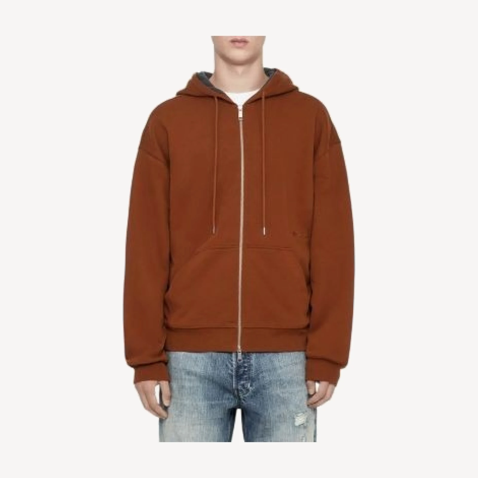 Allsaints Brax Cotton Oversized Zip Hoodie