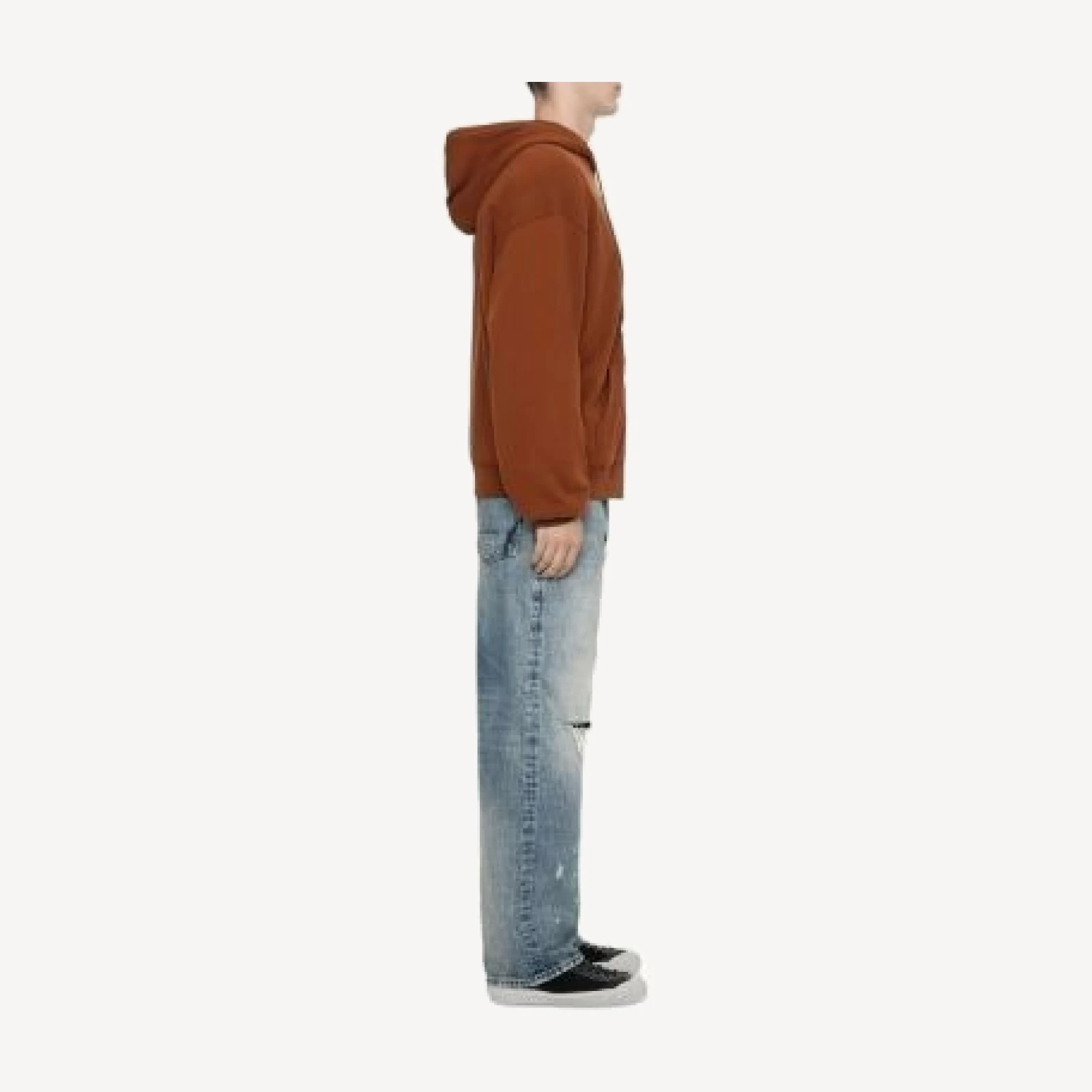 Allsaints Brax Cotton Oversized Zip Hoodie