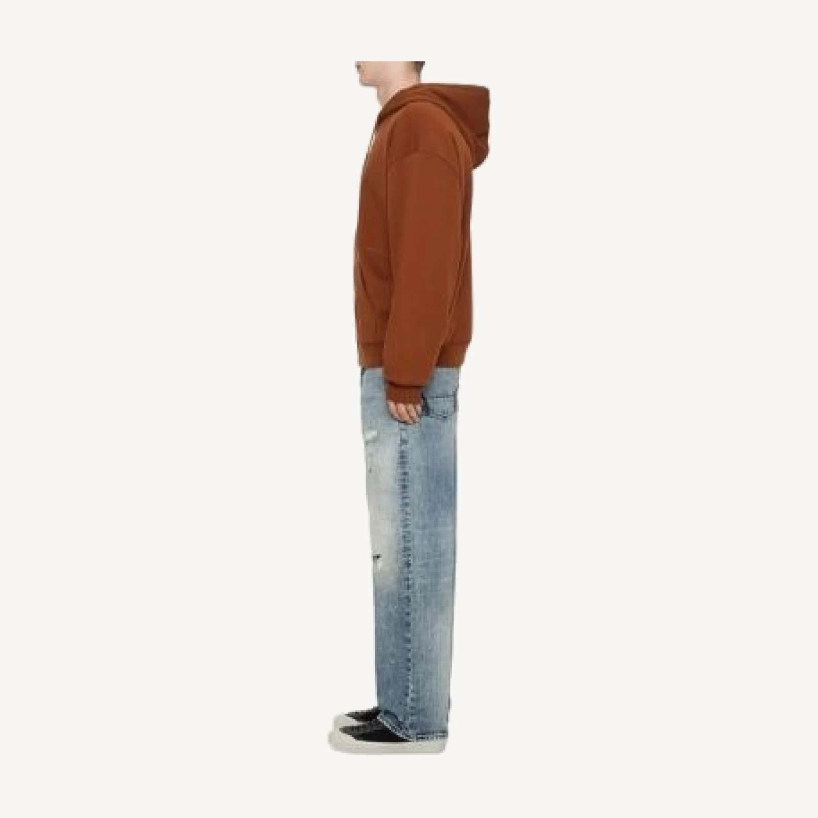 Allsaints Brax Cotton Oversized Zip Hoodie