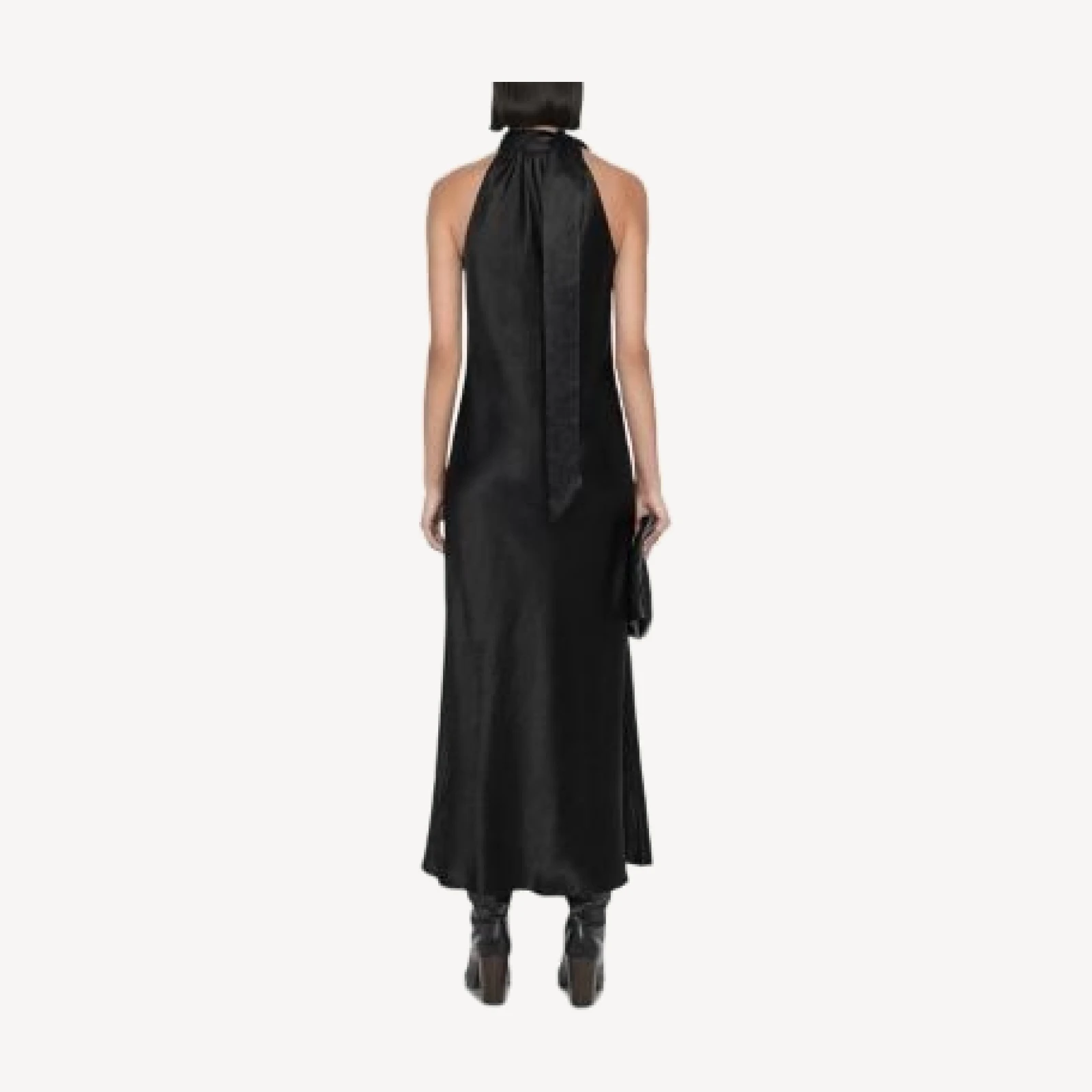 Allsaints Beril Satin Halter Slip Dress