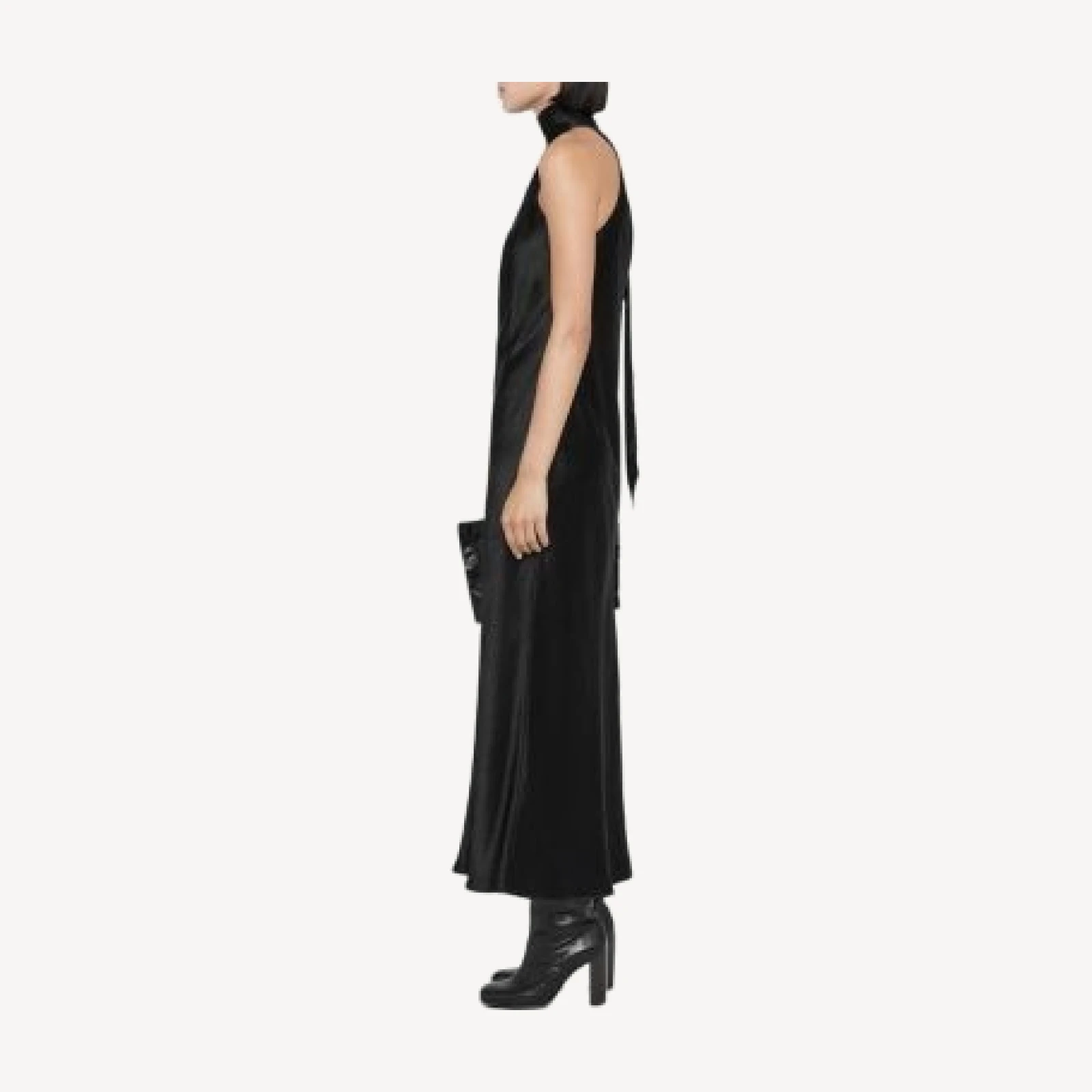Allsaints Beril Satin Halter Slip Dress