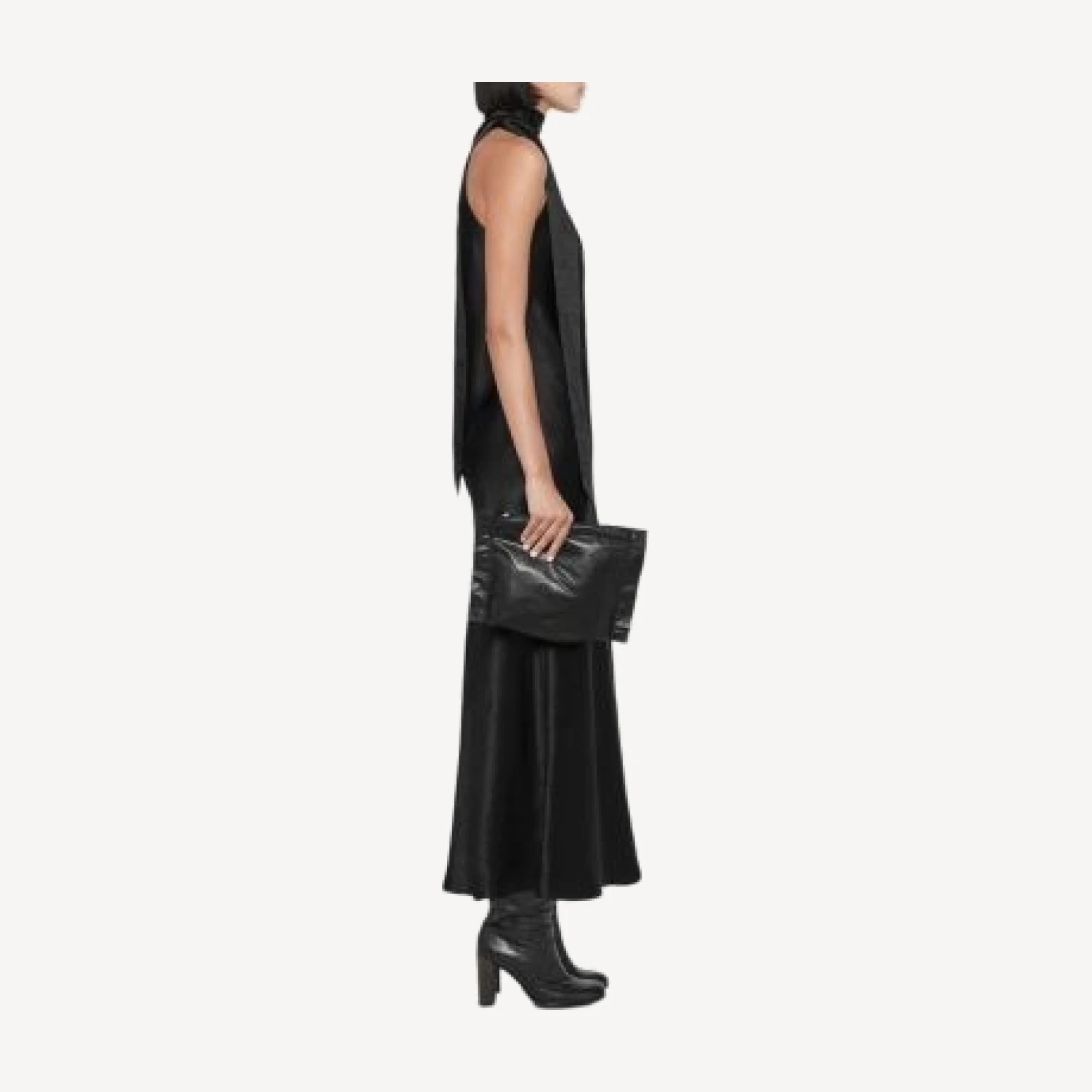 Allsaints Beril Satin Halter Slip Dress