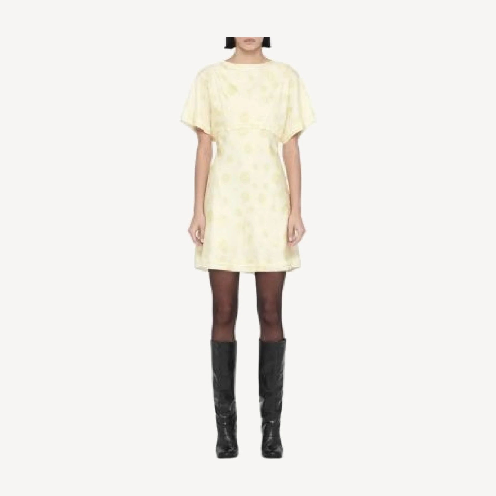 Allsaints Serra Silk Blend Jacquard Mini Dress