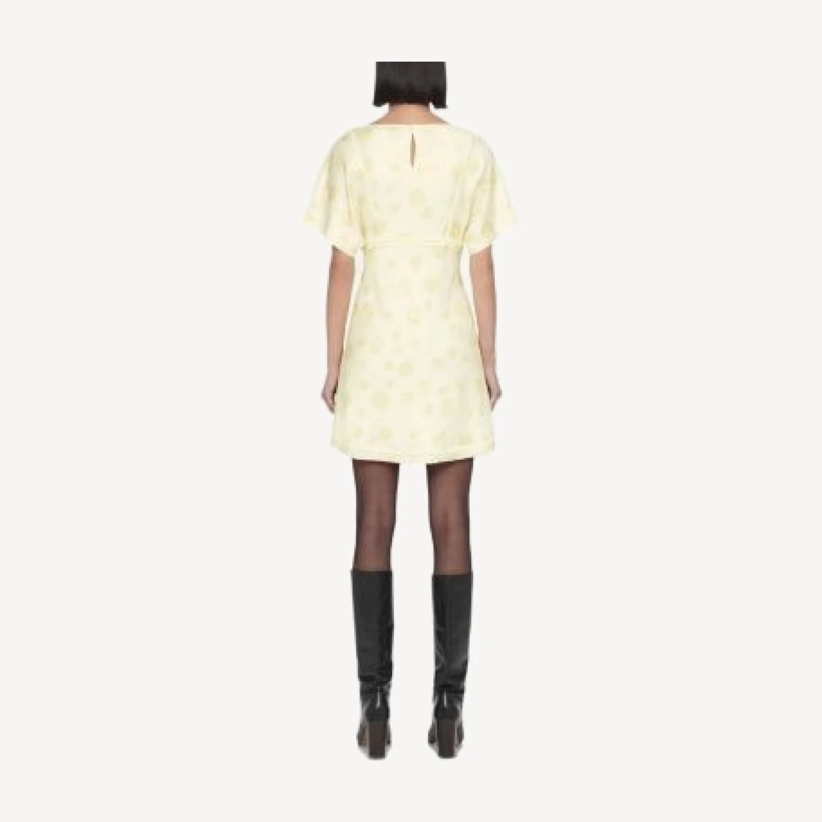 Allsaints Serra Silk Blend Jacquard Mini Dress
