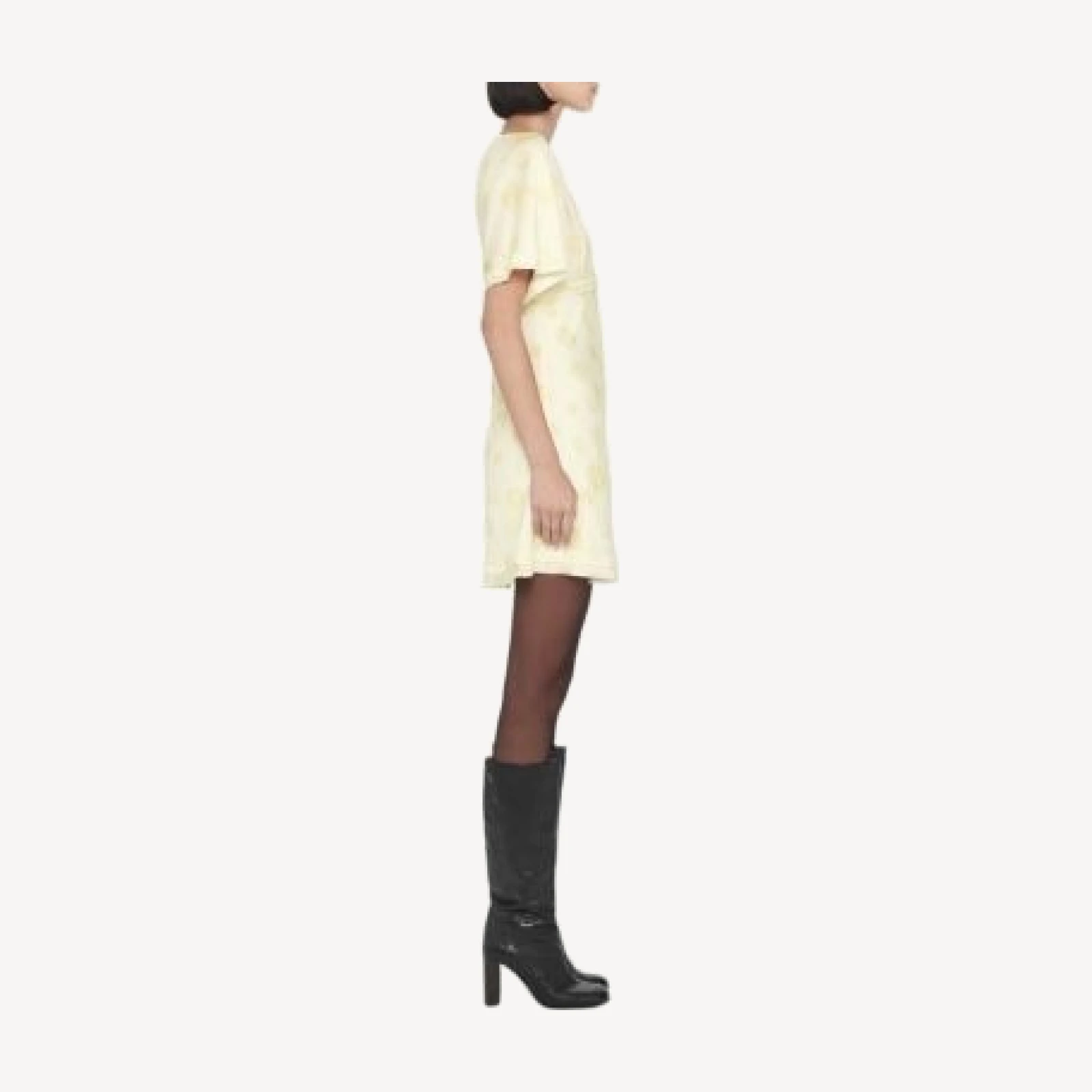 Allsaints Serra Silk Blend Jacquard Mini Dress
