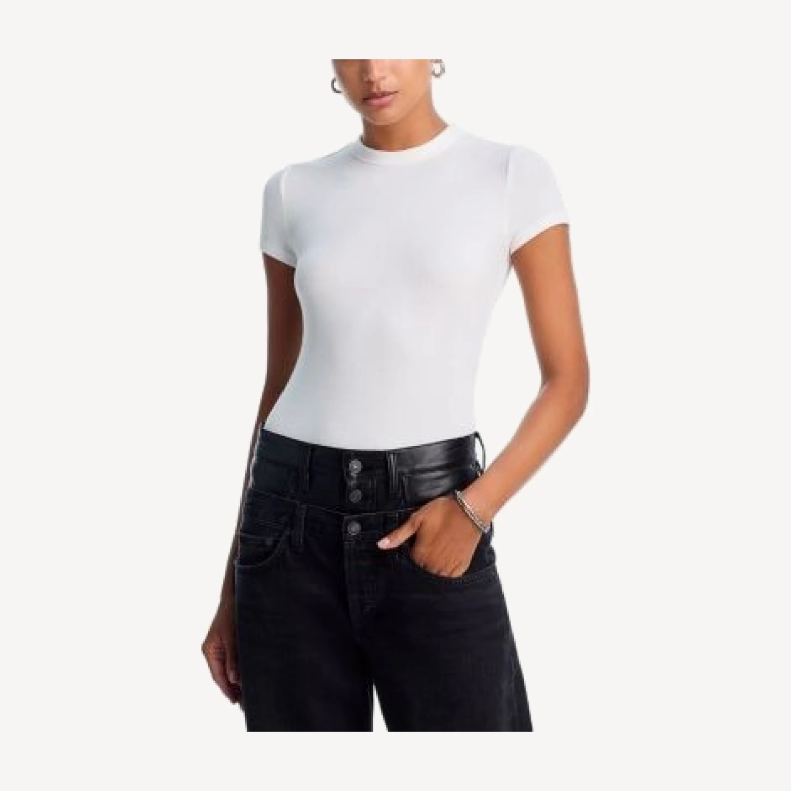 Frame Ribbed Tee