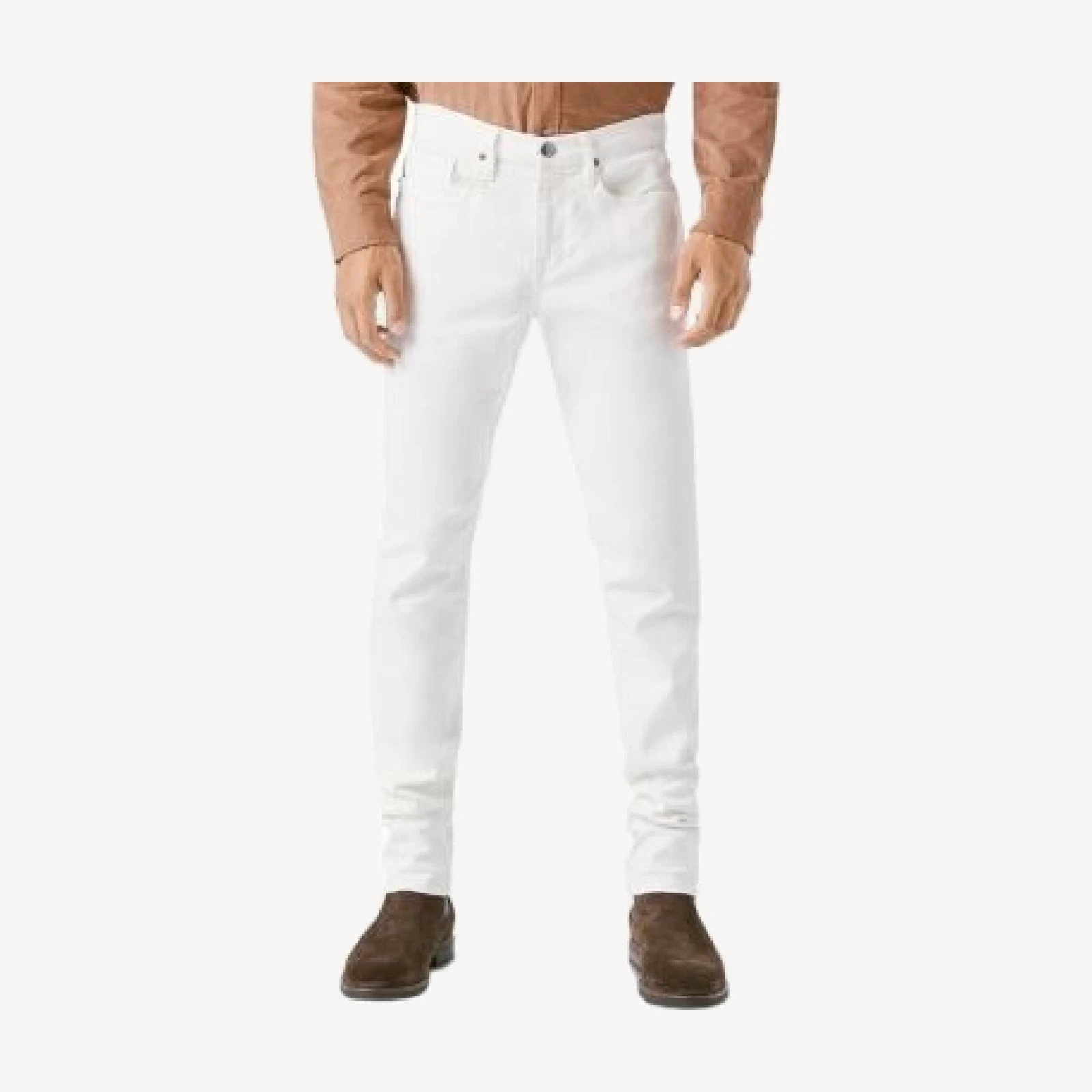Frame L'Homme Slim Fit Jeans in Whisper White
