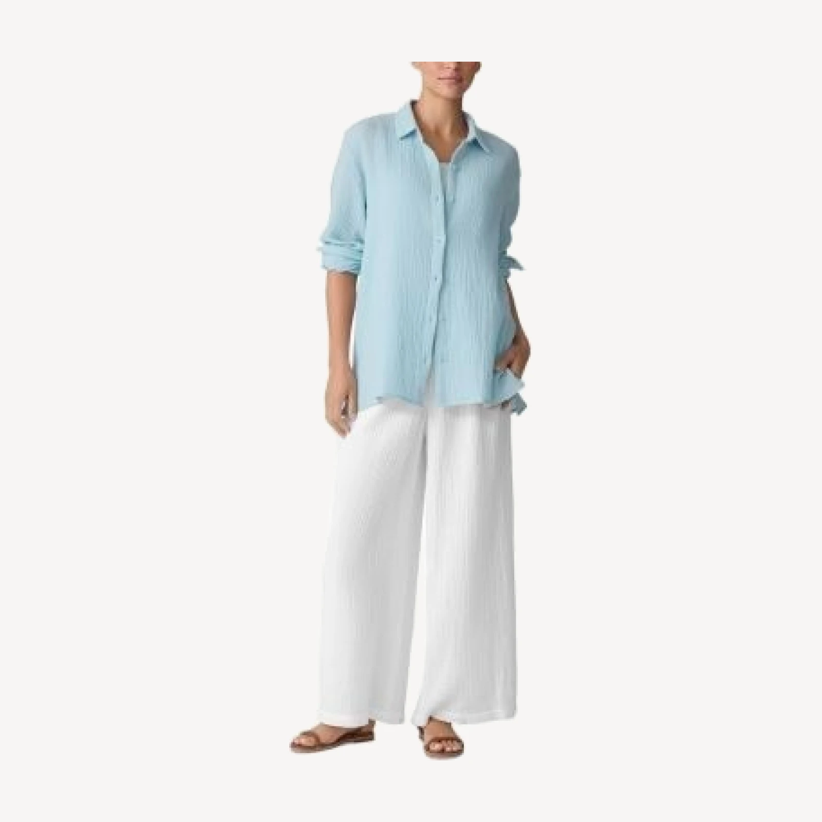 Eileen Fisher Classic Collar Easy Shirt