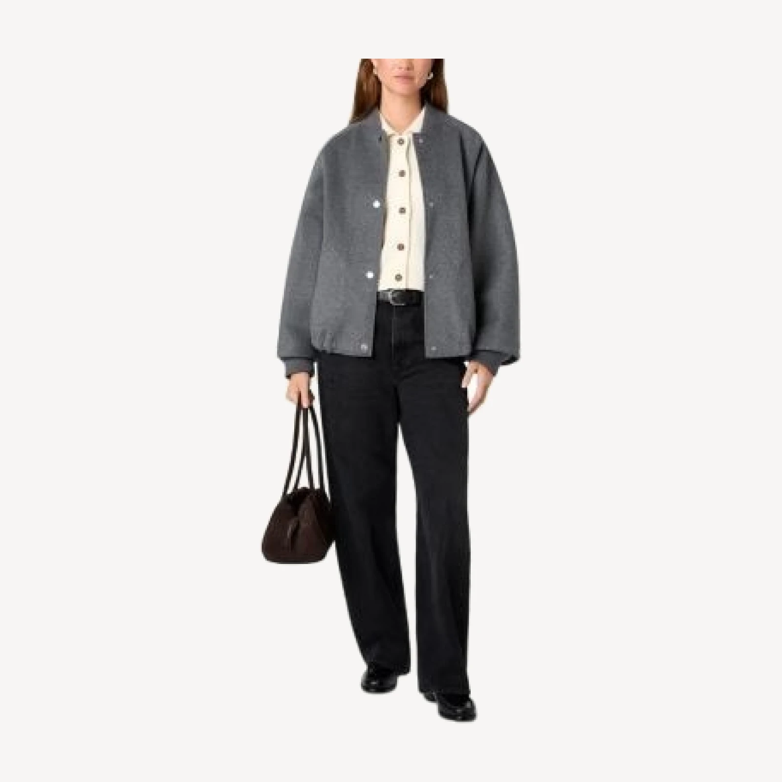 French Connection Brushed Double Face Bomber Jacket