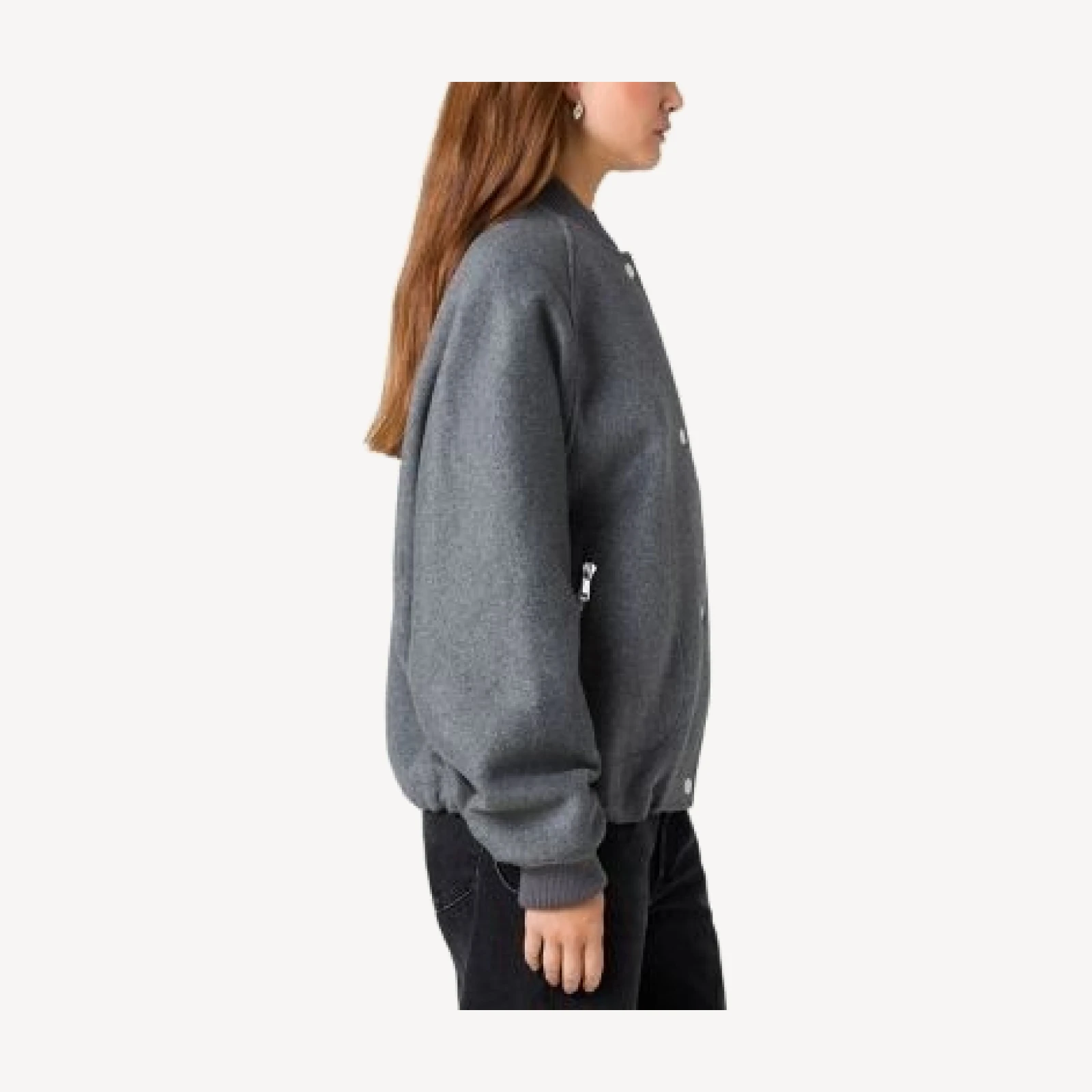 French Connection Brushed Double Face Bomber Jacket
