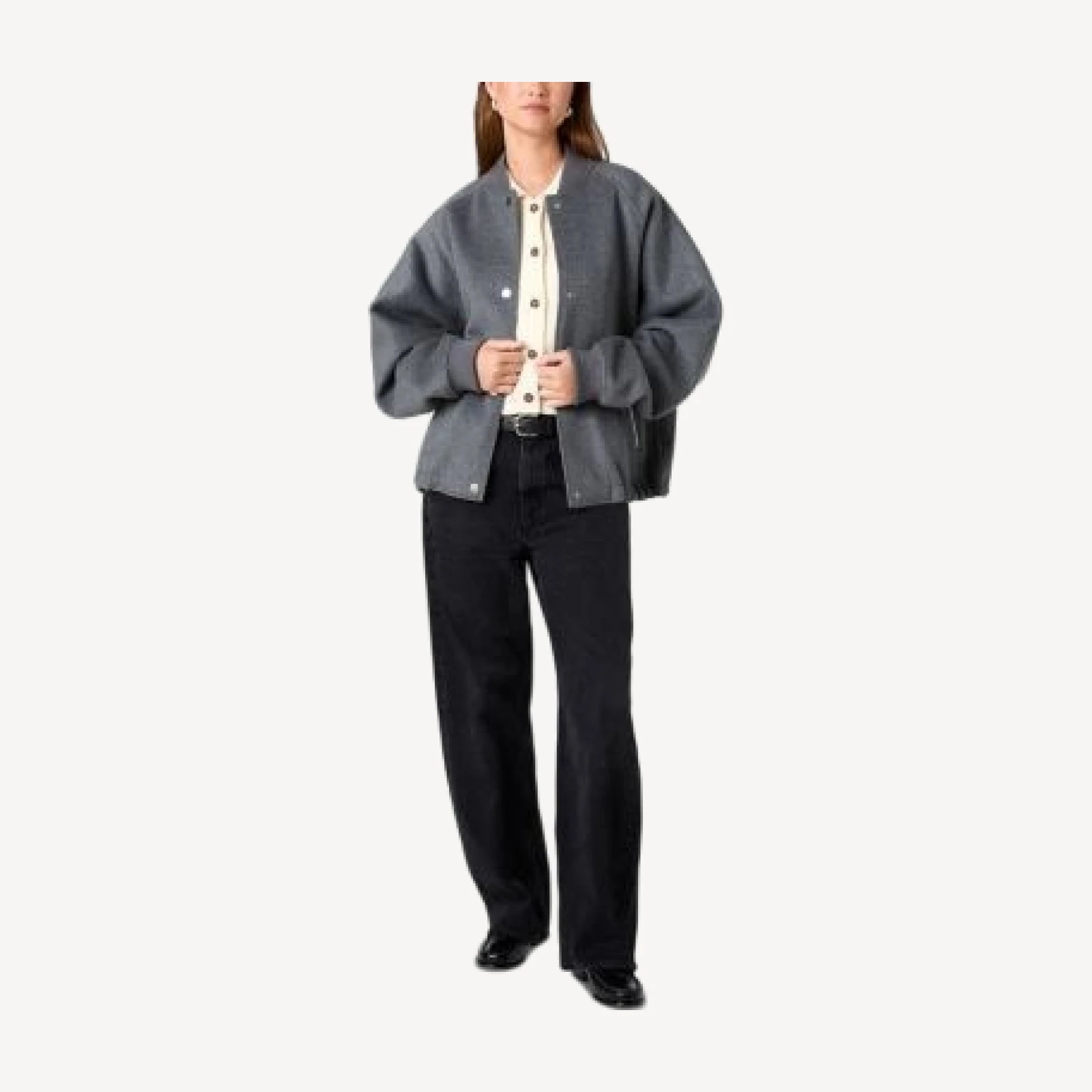 French Connection Brushed Double Face Bomber Jacket