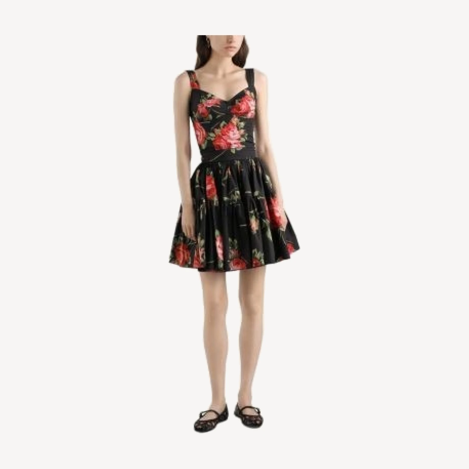 Dolce & Gabbana Rose Bouquet Print Short Skirt