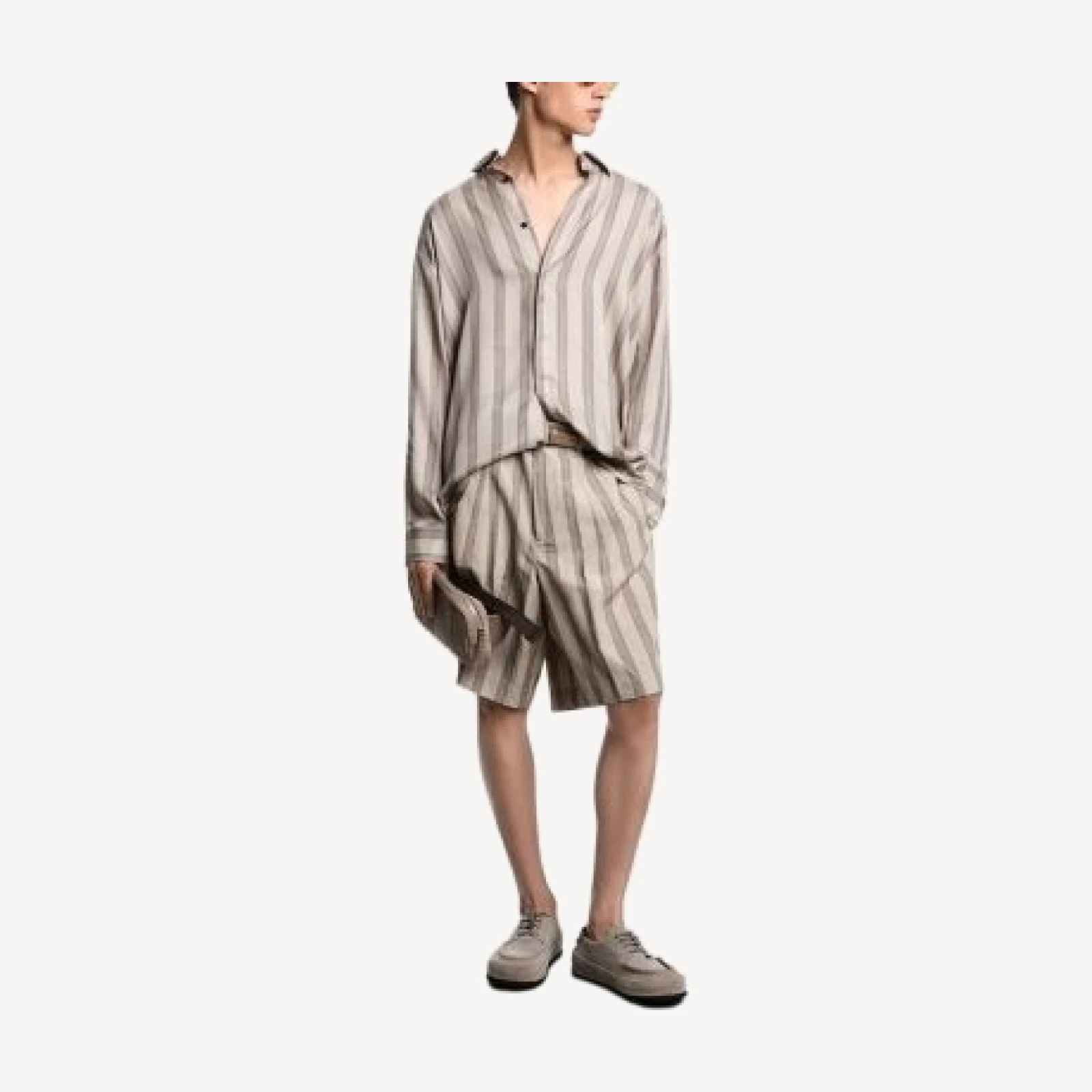 Emporio Armani Bermuda Regular Fit Stripe Shorts