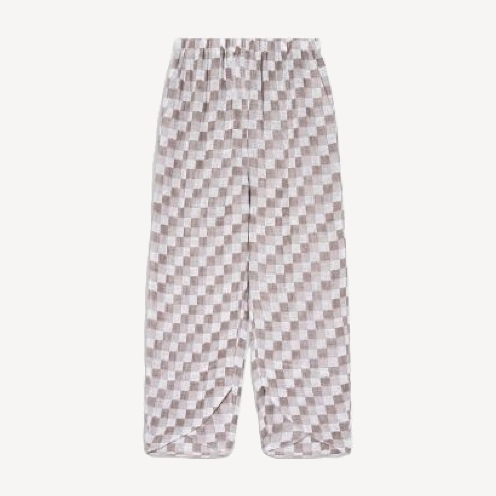 Emporio Armani Gauze Checkered Pants