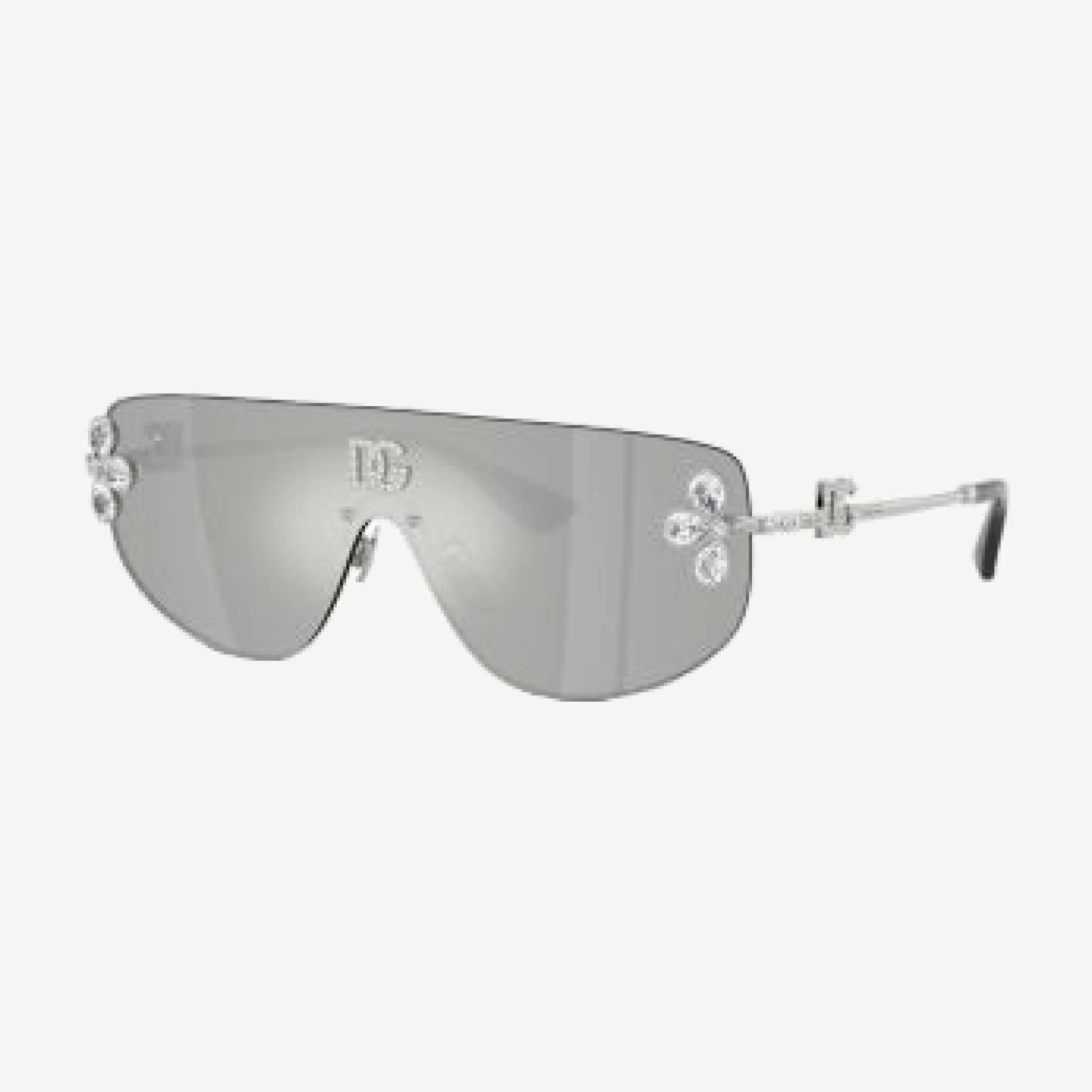 Dolce & Gabbana Rectangular Shield Sunglasses, 138mm