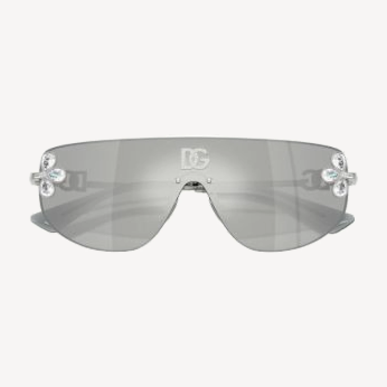 Dolce & Gabbana Rectangular Shield Sunglasses, 138mm