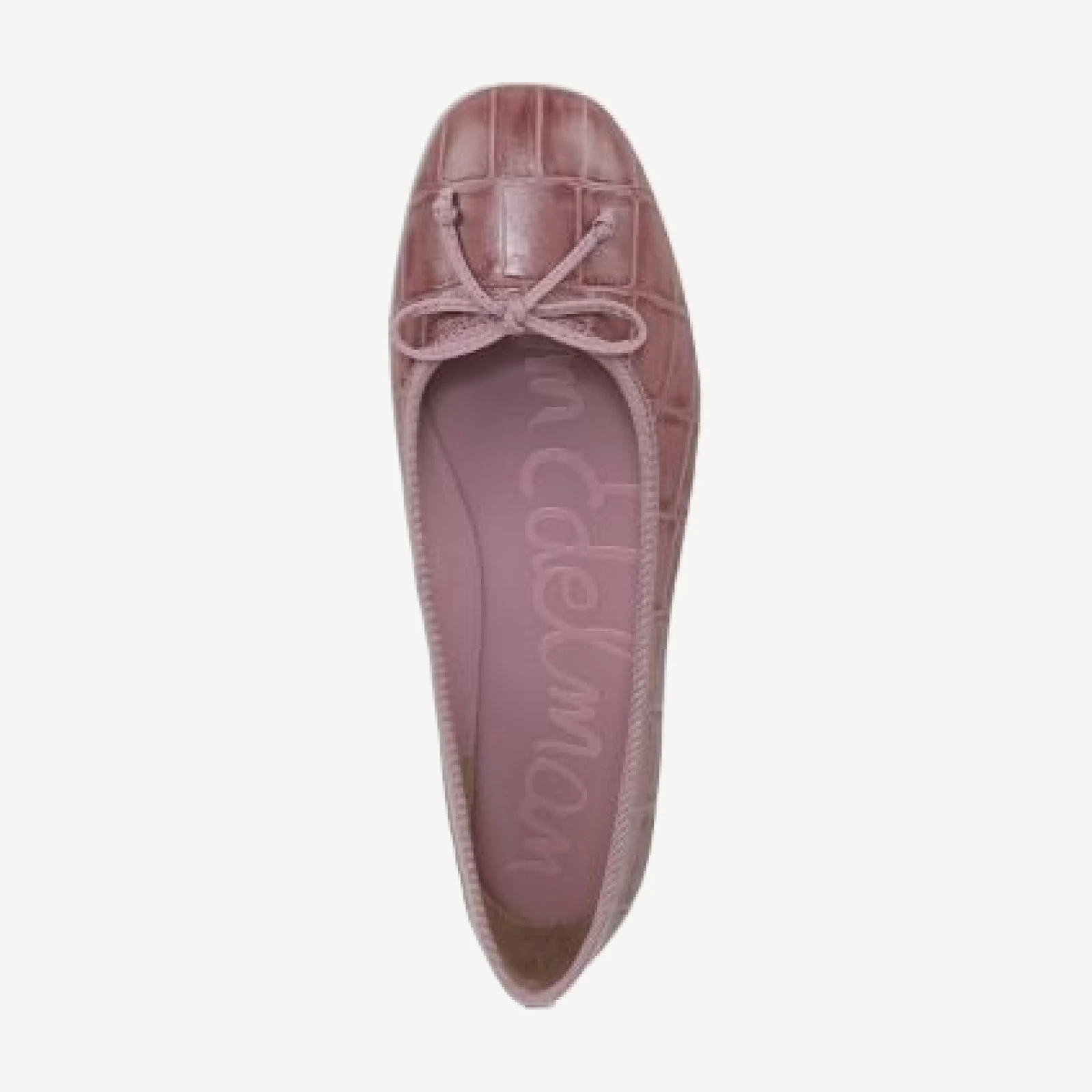 Sam Edelman Women's Alie Croc Embossed Leather Ballet Flats