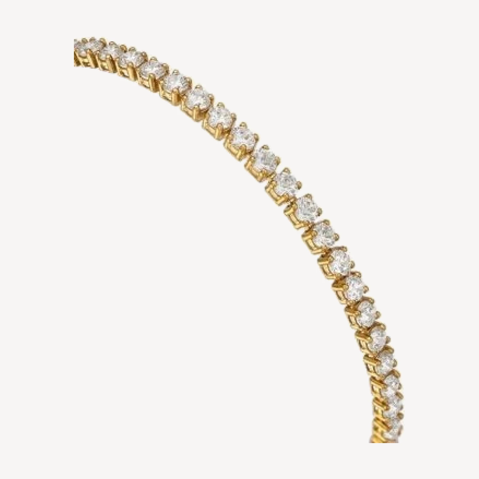 Bloomingdale's Fine Collection Diamond Four Prong Tennis Bracelet in 14K Yellow Gold, 5.0 tcw