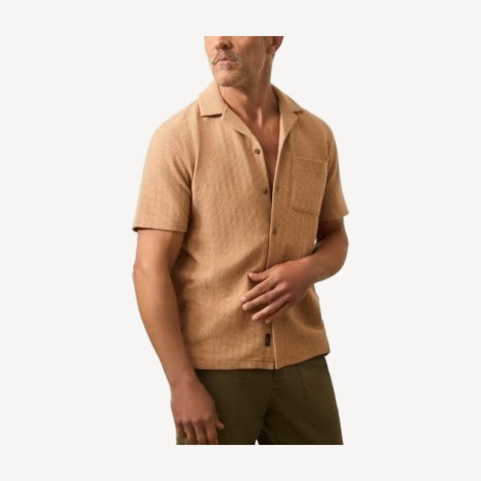 Faherty Oasis Textured Camp Shirt