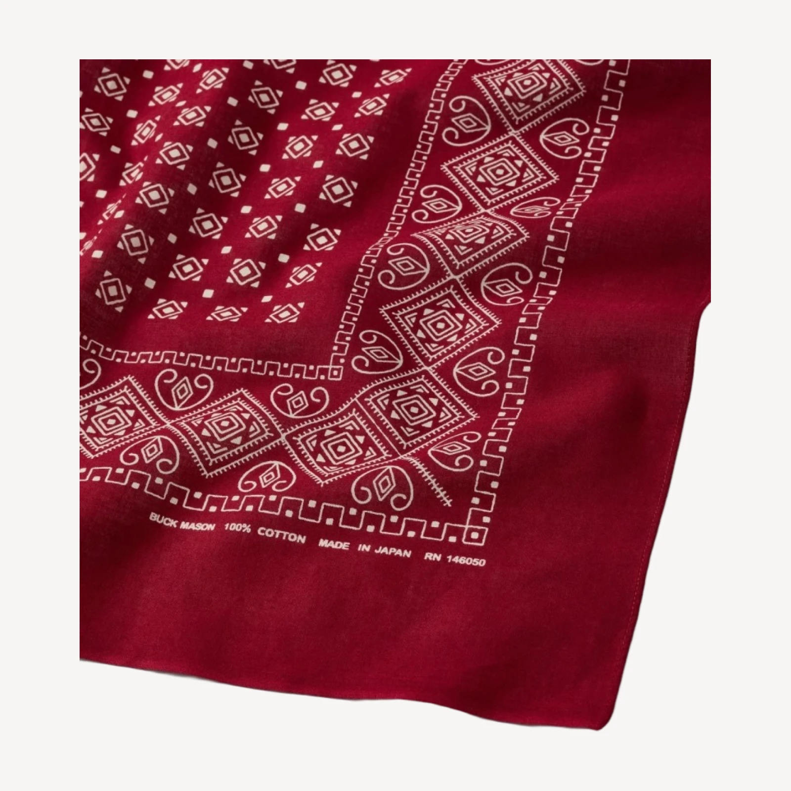 Deep Burgundy Japanese Cotton Bandana