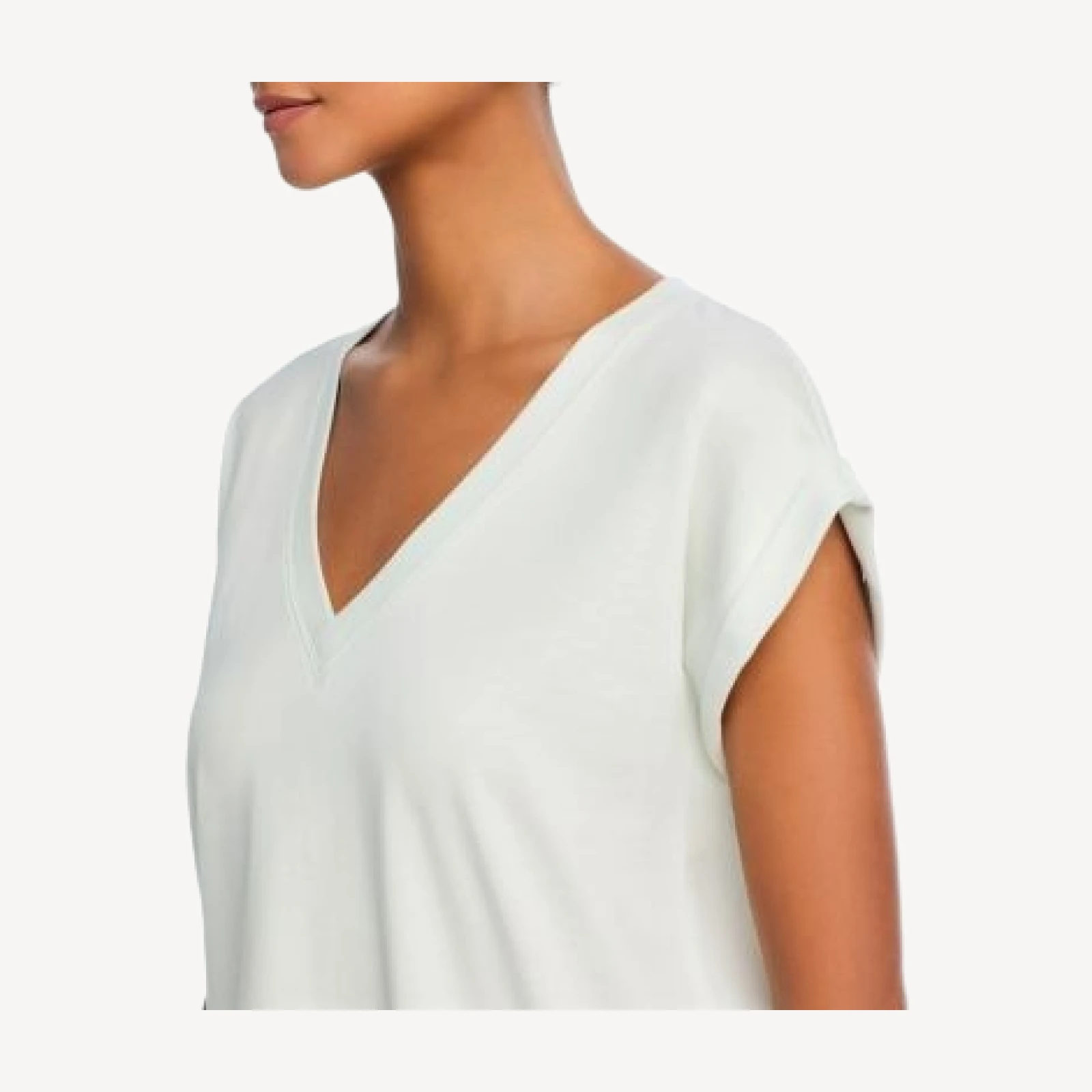 Frame Easy Cotton V Neck Tee