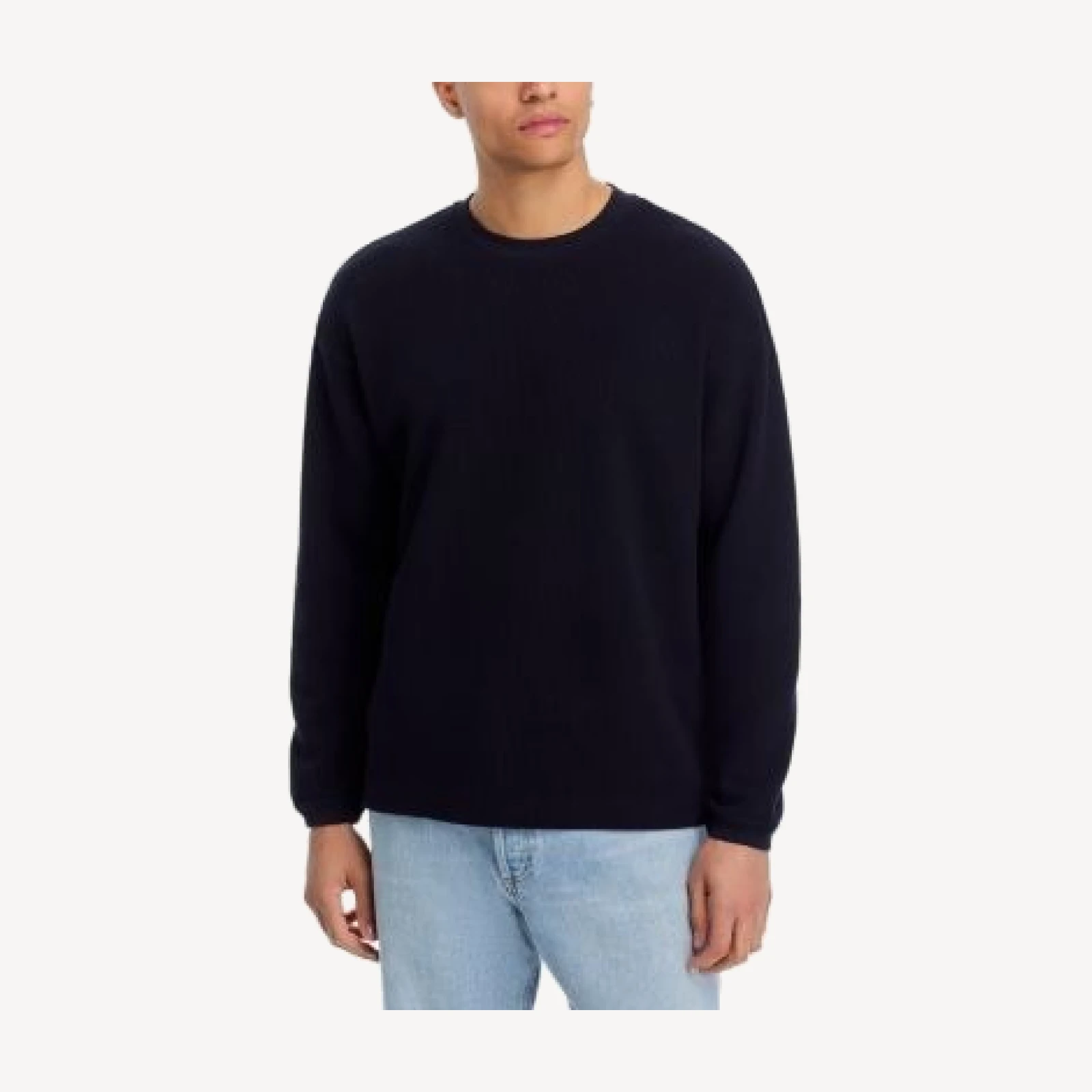 Frame Cotton Waffle Textured Long Sleeve Tee