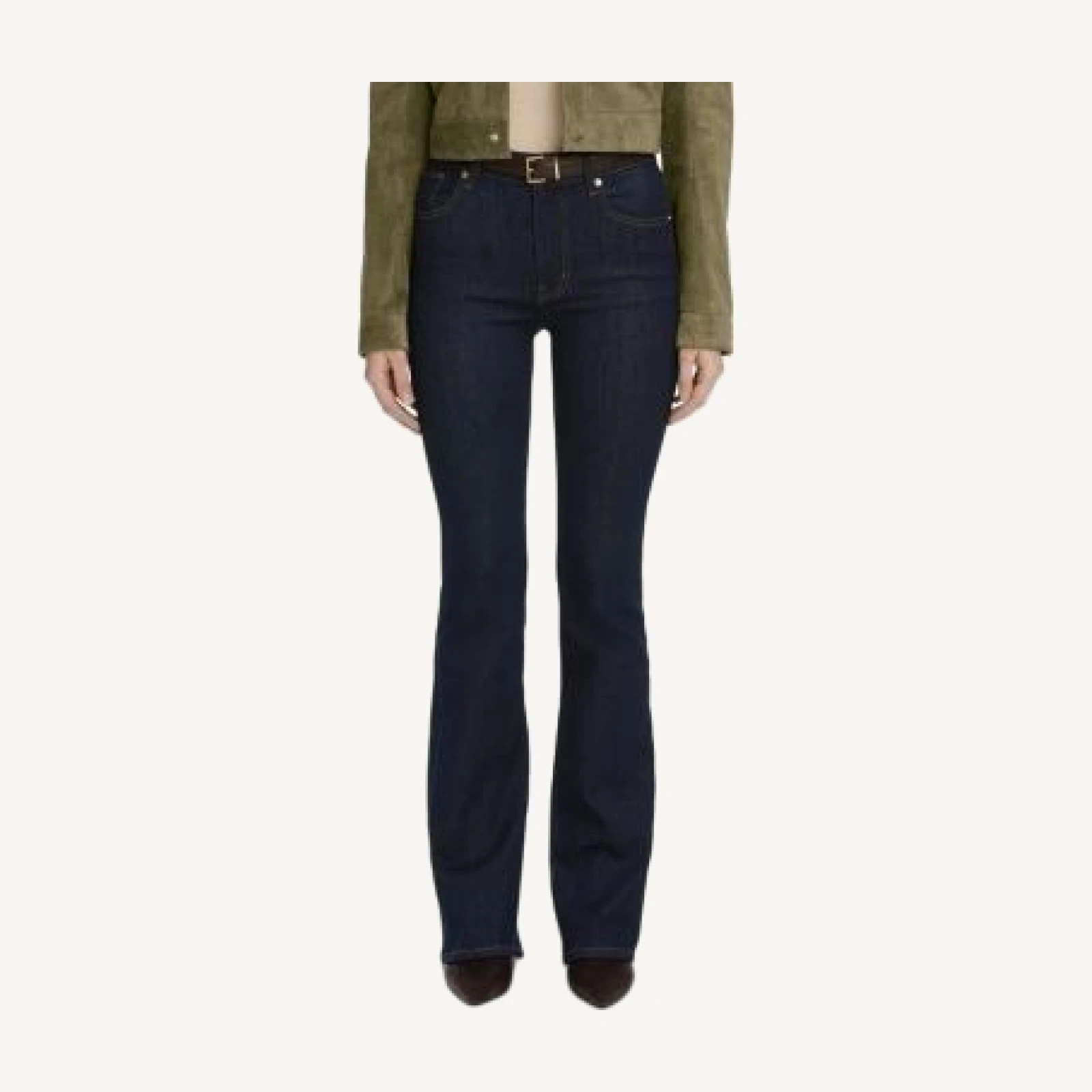 Frame The Reboot High Rise Bootcut Jeans in Rinse