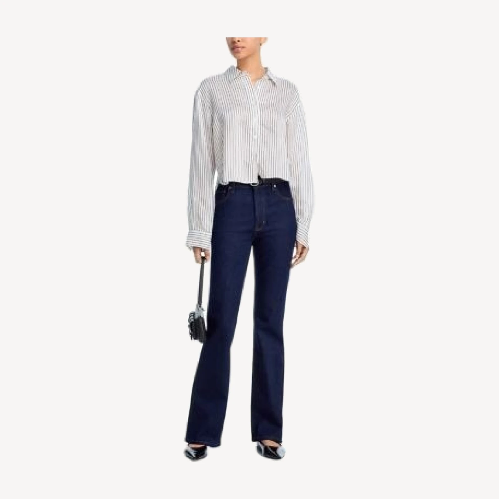 Frame The Reboot High Rise Bootcut Jeans in Rinse