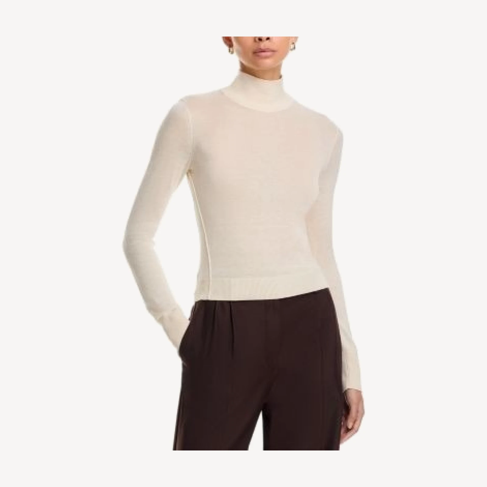 Frame Slim Turtleneck Wool Sweater
