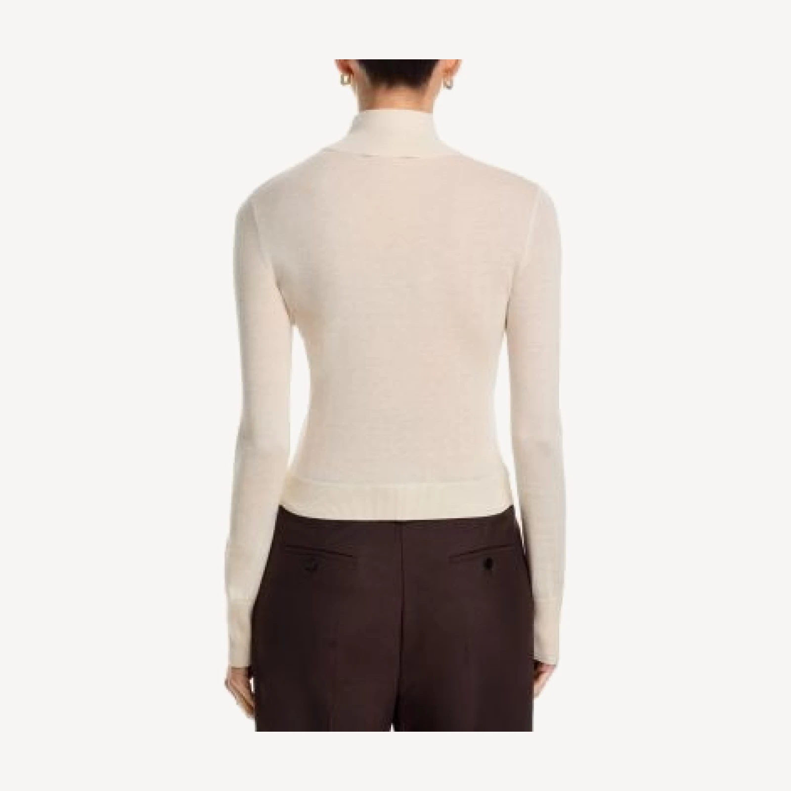 Frame Slim Turtleneck Wool Sweater