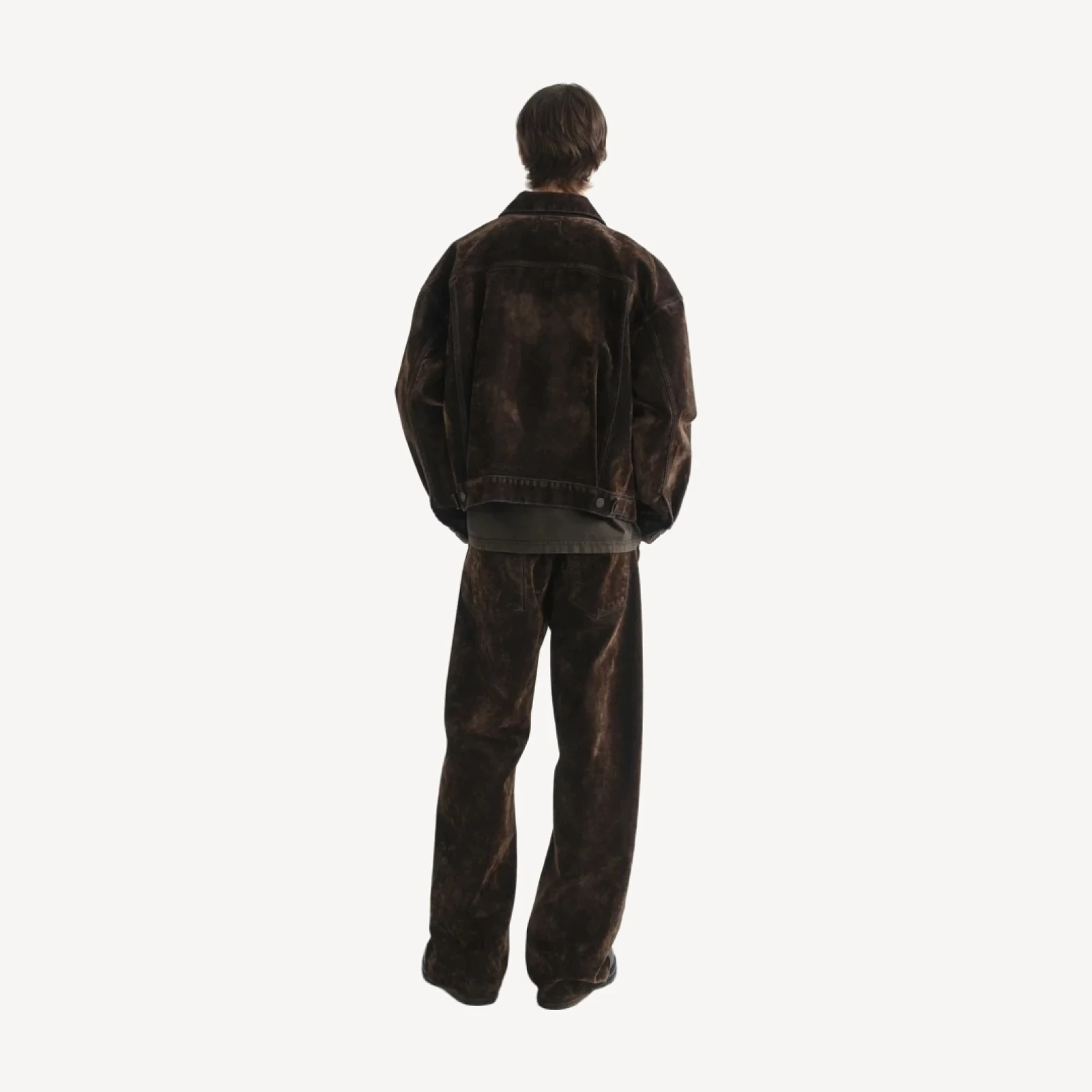 Stefano Jean Jacket in Olive Crush