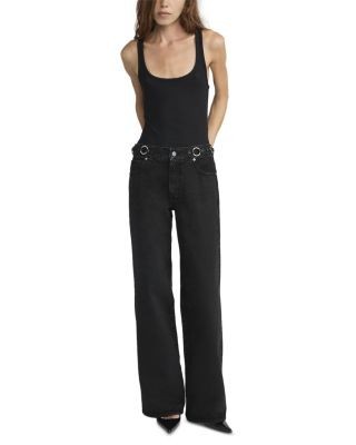 Frame The O Ring Stroll High Rise Jeans in Sutro