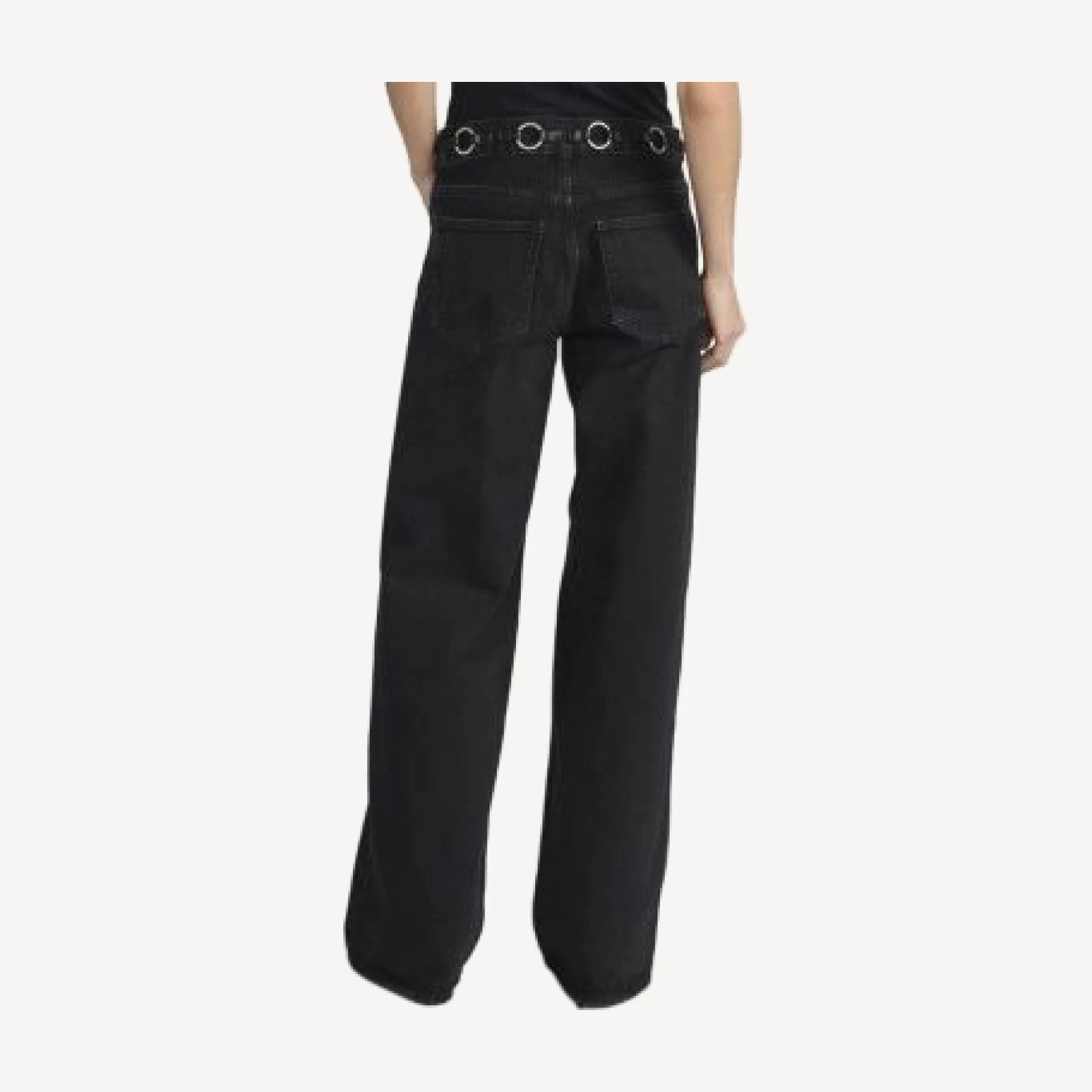 Frame The O Ring Stroll High Rise Jeans in Sutro