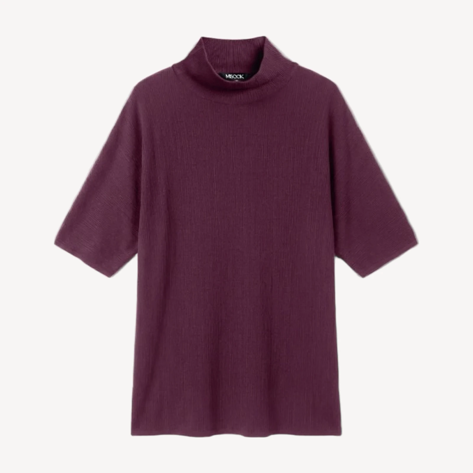 Cowl Neck Textured Soft Knit Tunic