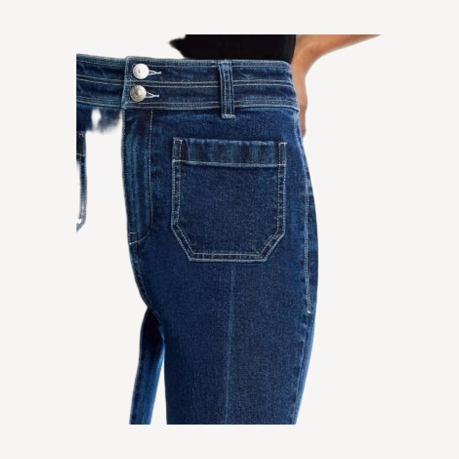 Cinq a Sept Dorothea Jeans in Oceane/Ivory