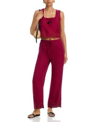 Rails Akira Linen Embroidered Top