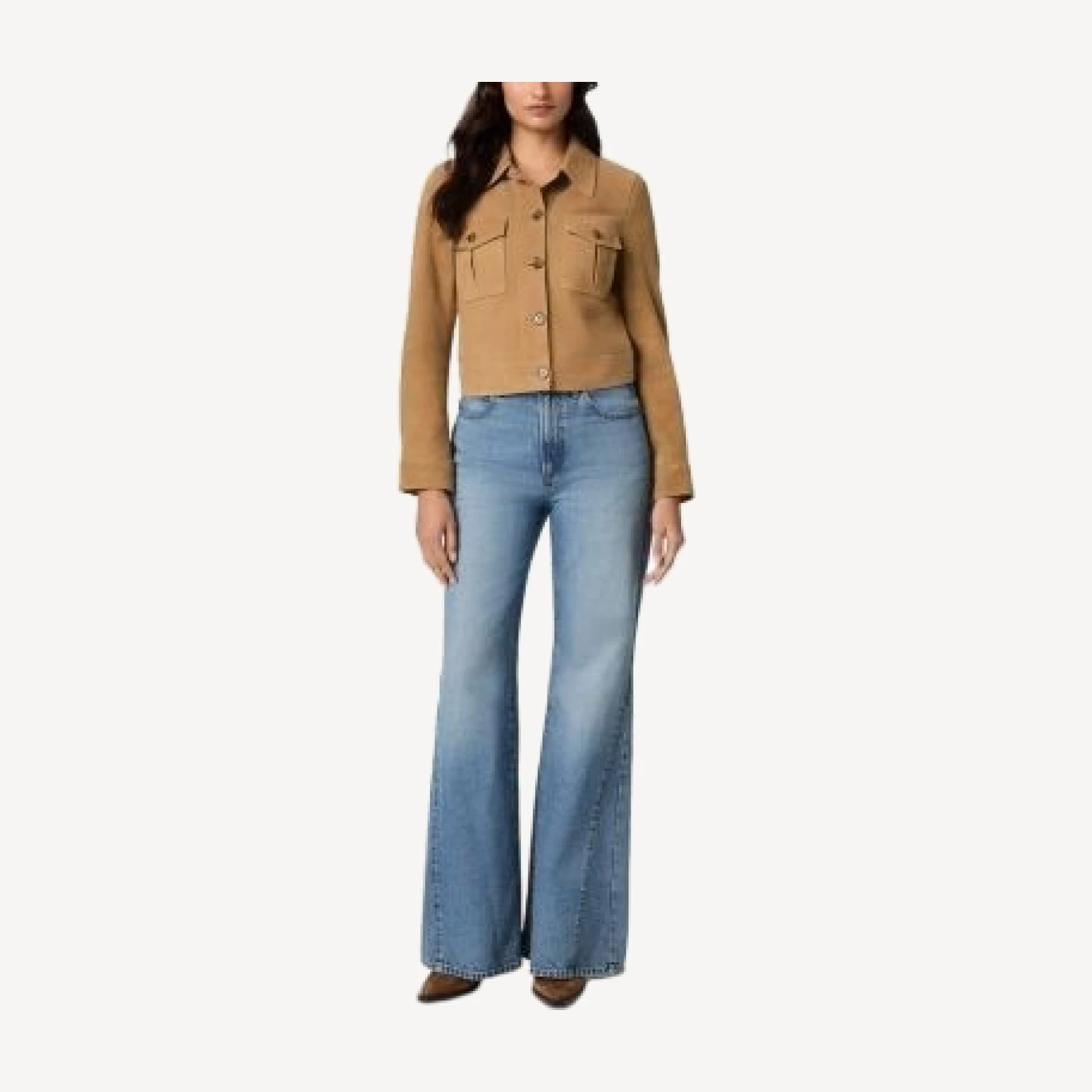 Paige Callie High Rise Relaxed Flare Leg Jeans in Elysian
