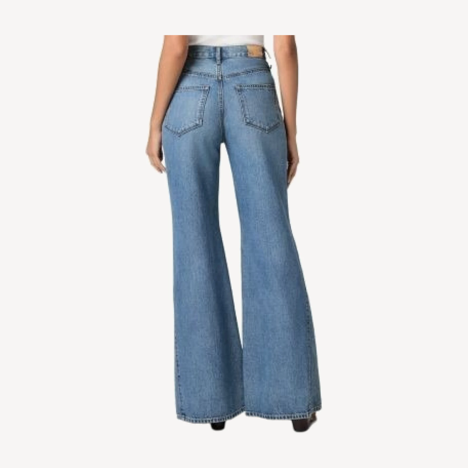 Paige Callie High Rise Relaxed Flare Leg Jeans in Elysian