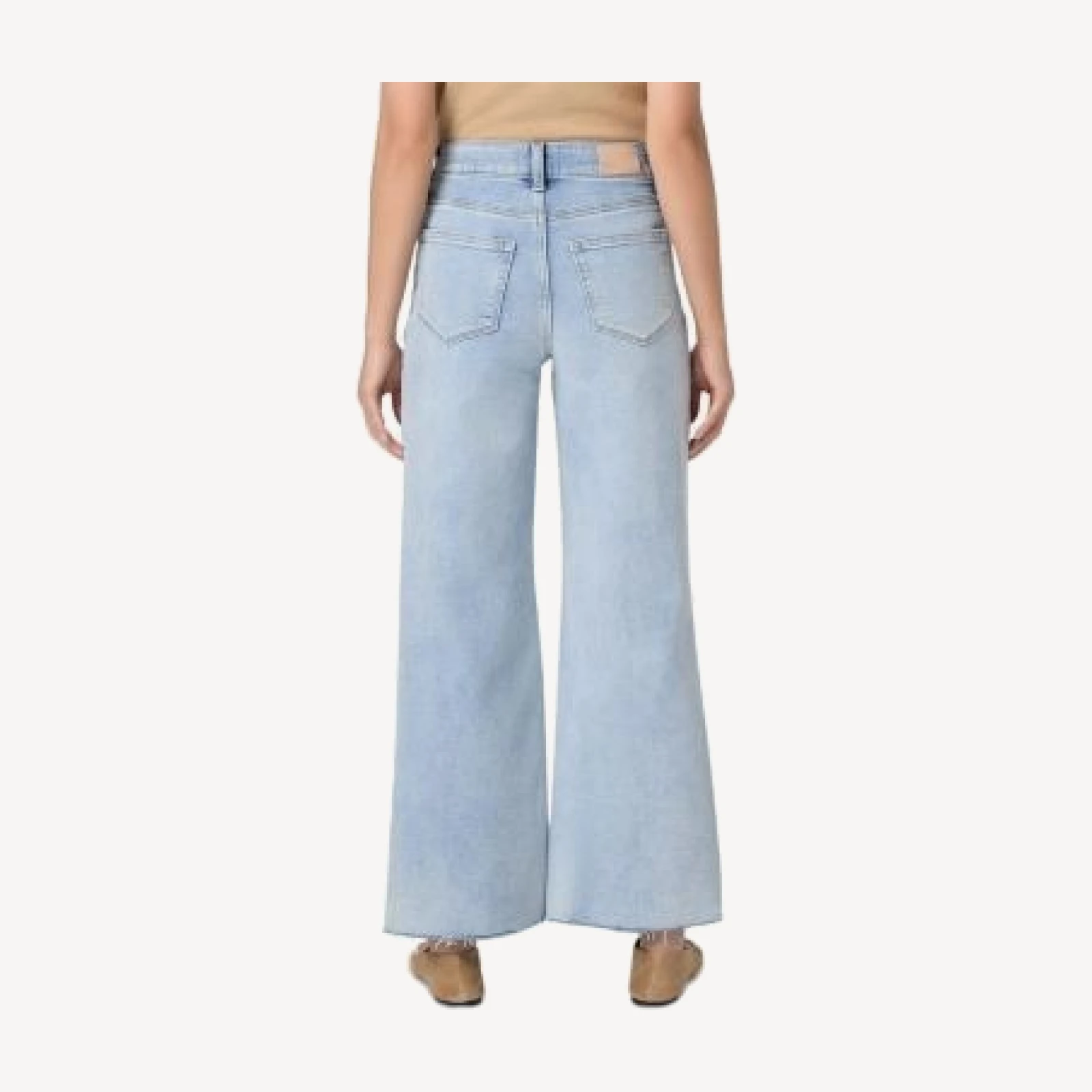 Paige Petite Anessa High Rise Wide Jeans in La Belle
