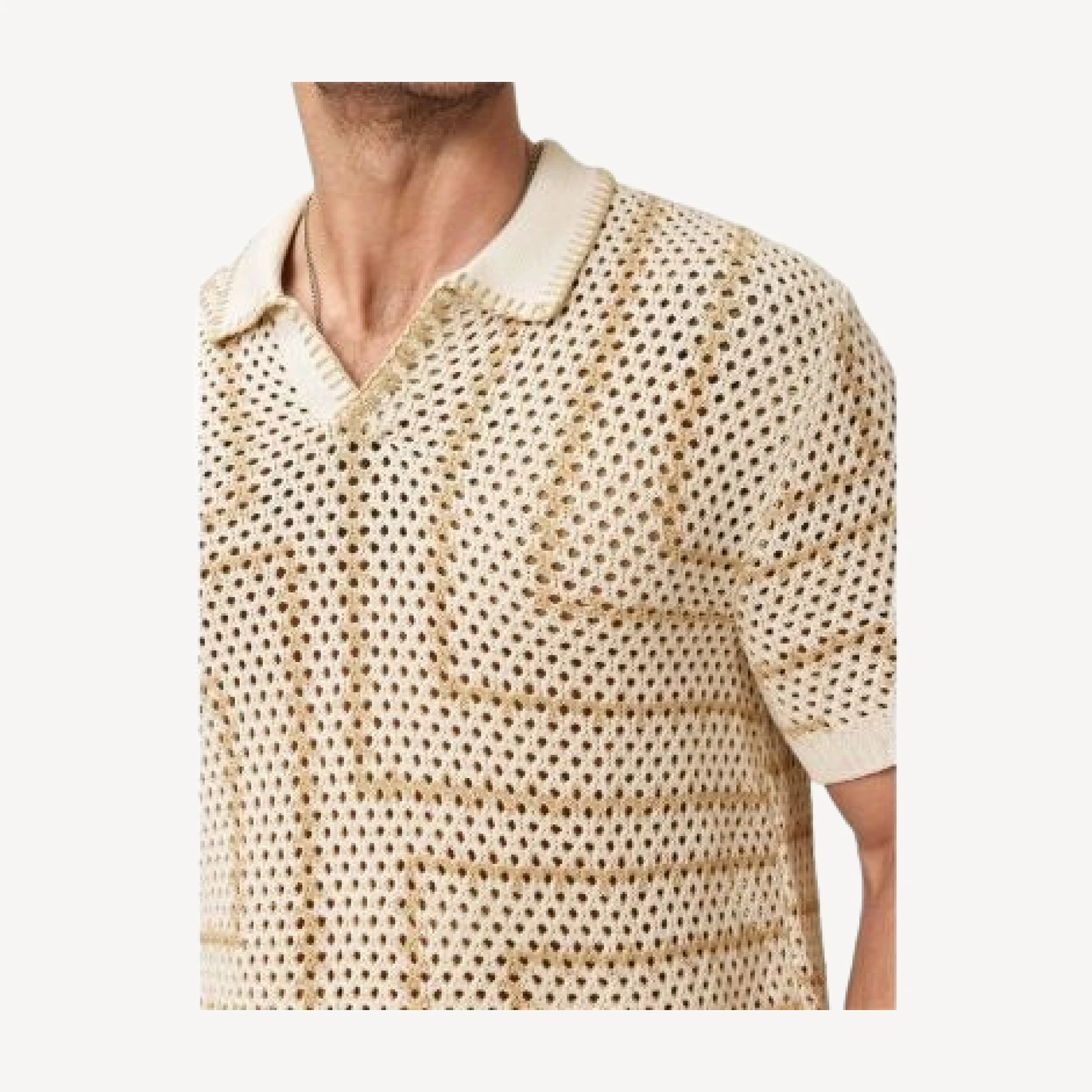 John Varvatos Lloyd Crochet Polo Shirt