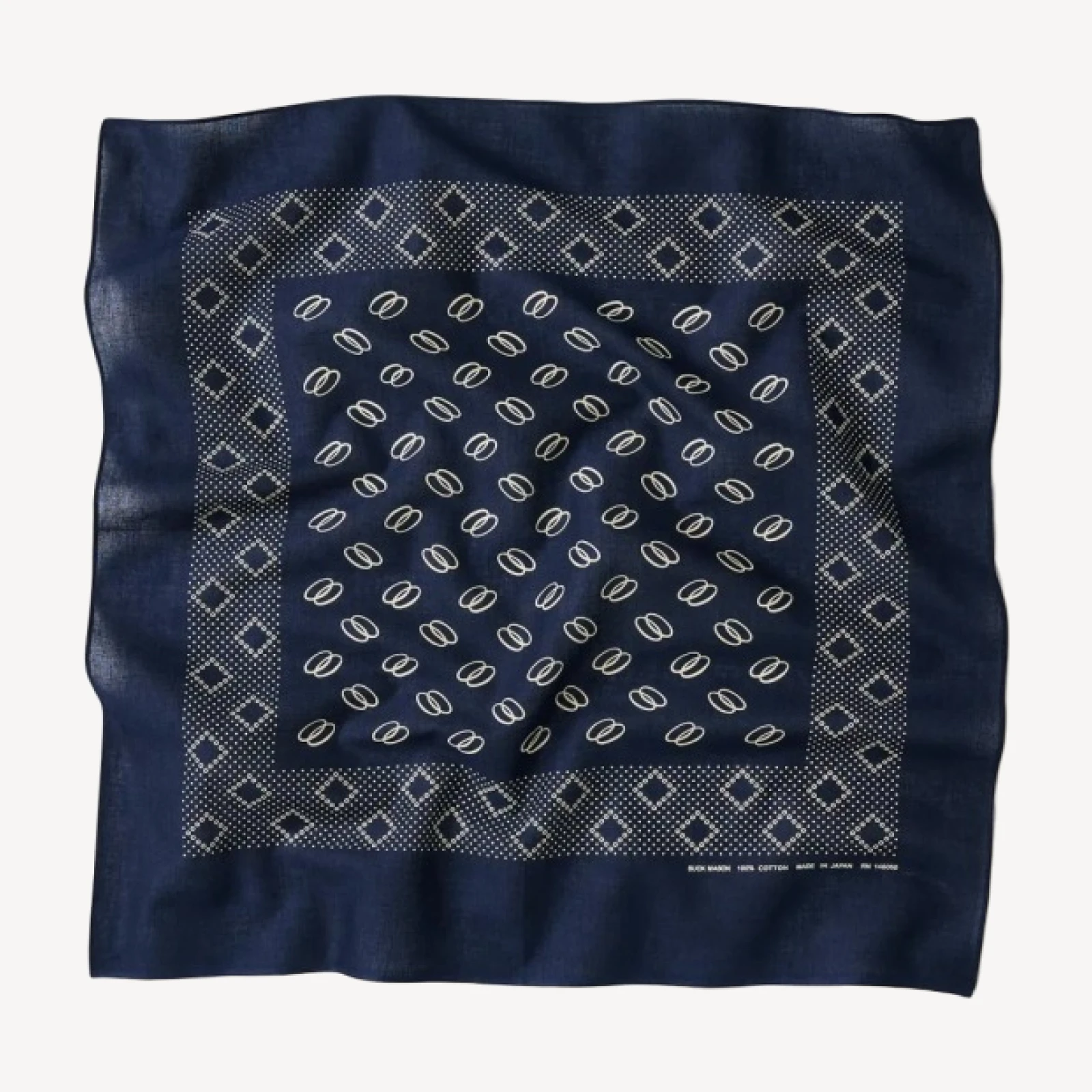 Deep Navy Japanese Cotton Bandana
