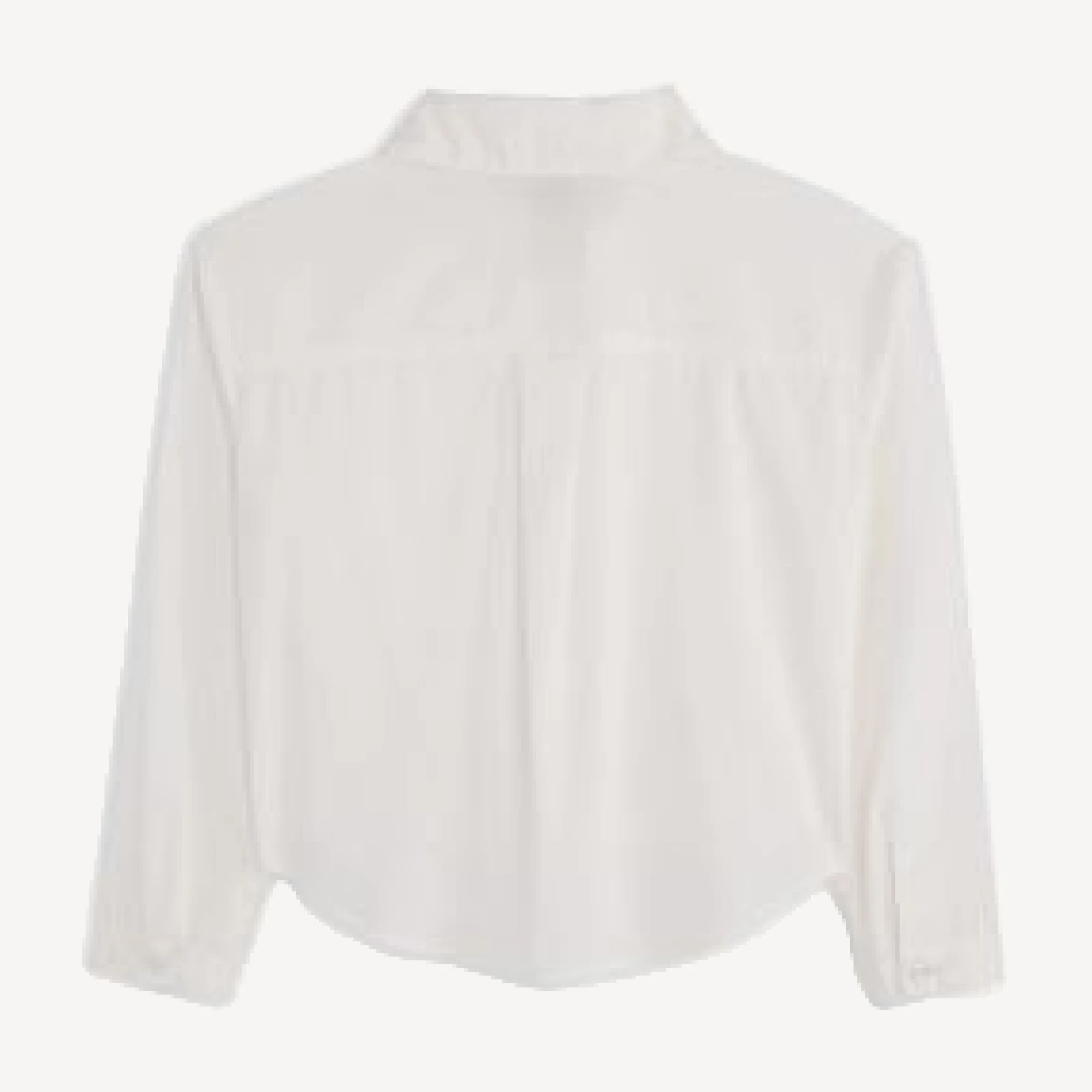 Aqua Girls' Poplin Woven Roll Front Shirt - Big Kid