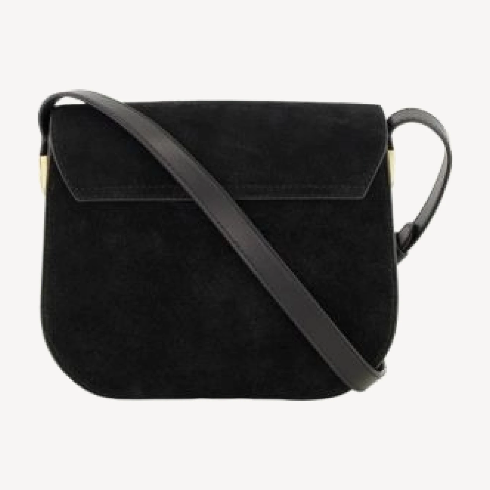 Vince Eris Saddle Leather & Suede Crossbody