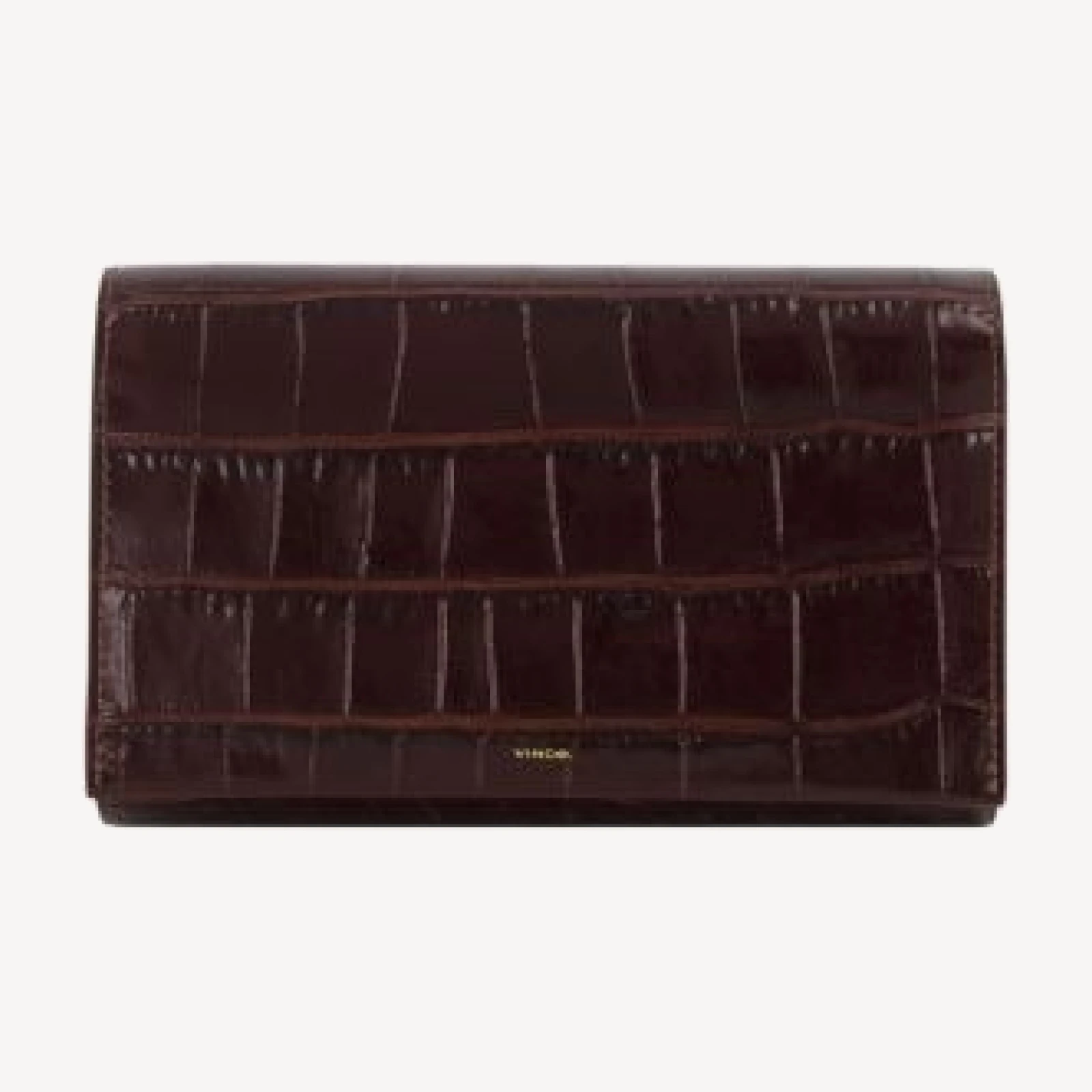 Vince Athene Embossed Leather Wallet Crossbody