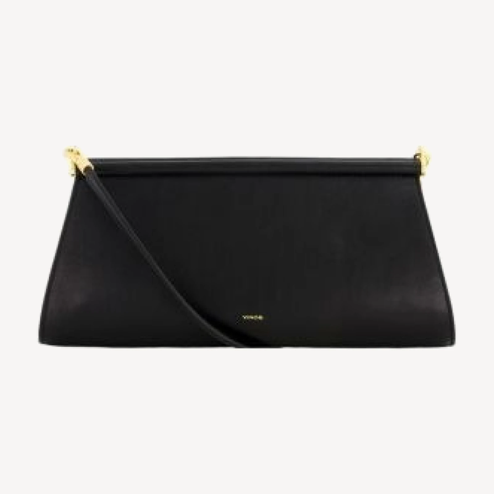 Vince Double Bar Leather Clutch