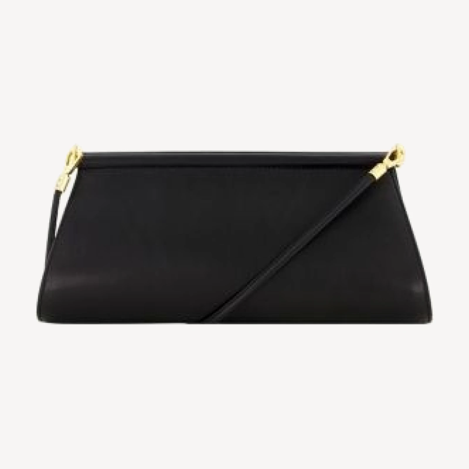Vince Double Bar Leather Clutch