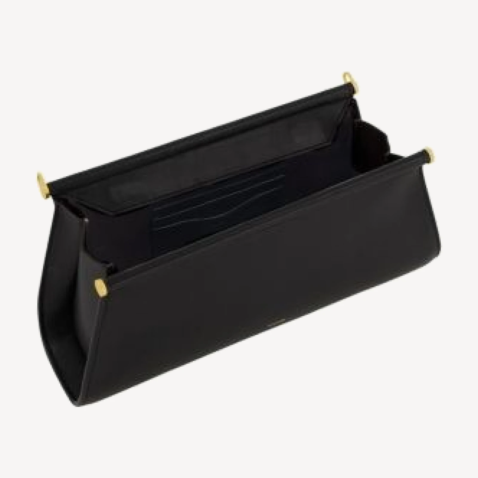 Vince Double Bar Leather Clutch