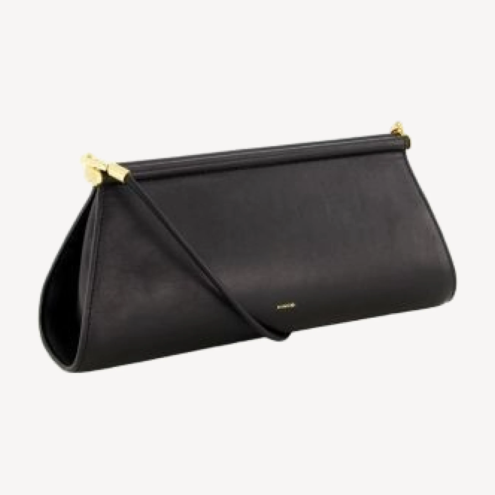 Vince Double Bar Leather Clutch